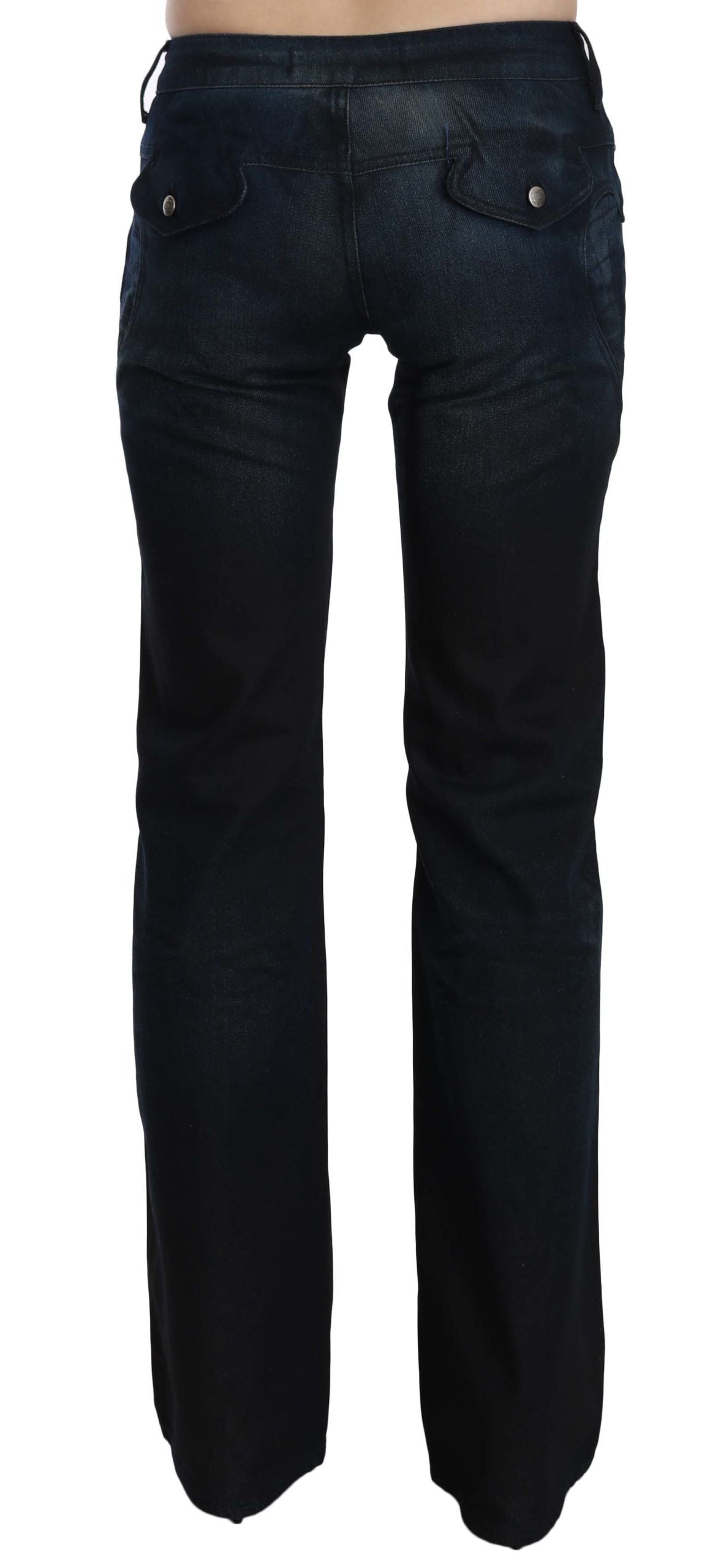 Just Cavalli Schicke, gerade geschnittene Jeanshose mit mittlerer Taille