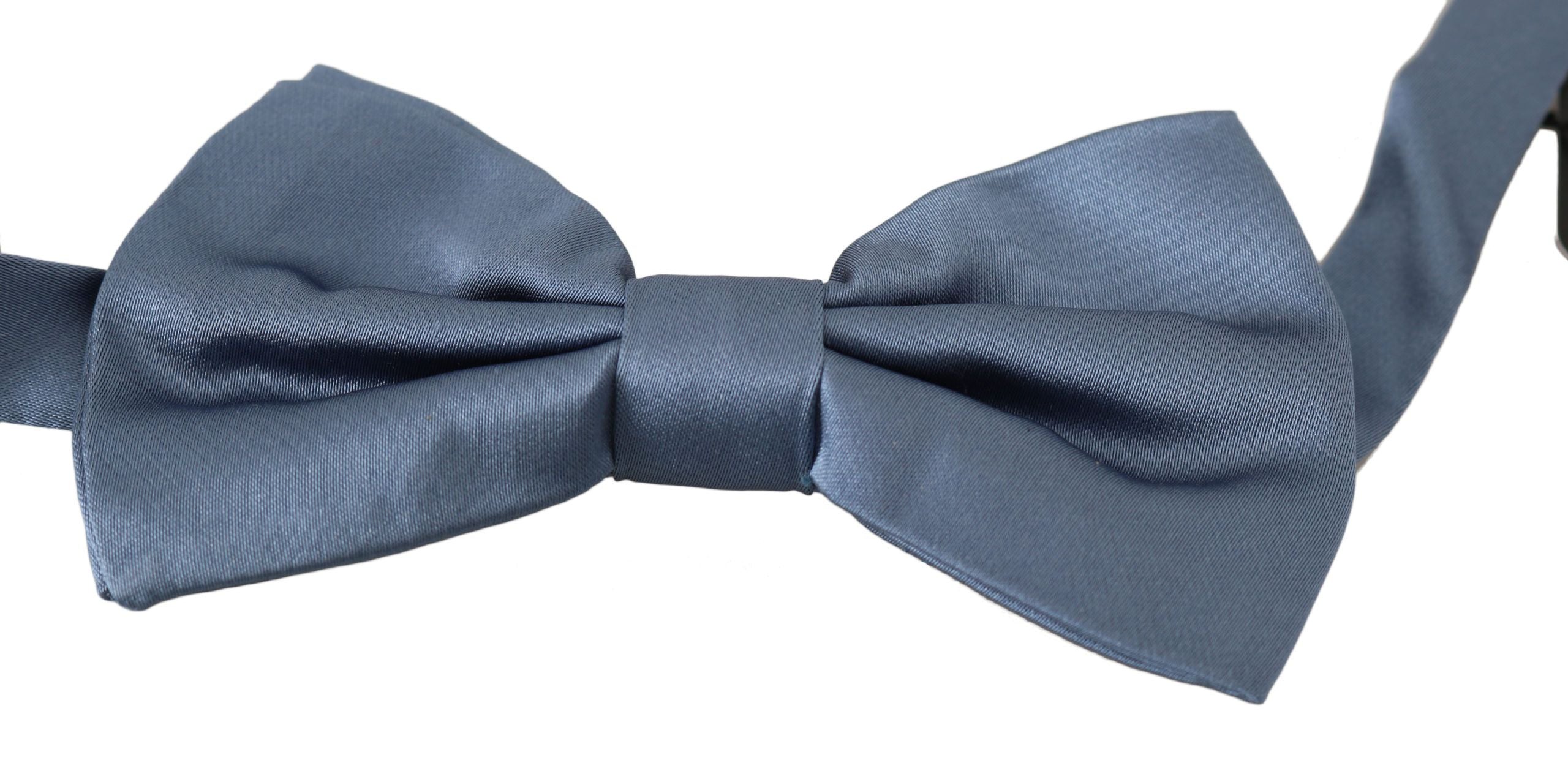 Dolce &amp; Gabbana Elegante blaue Seidenfliege