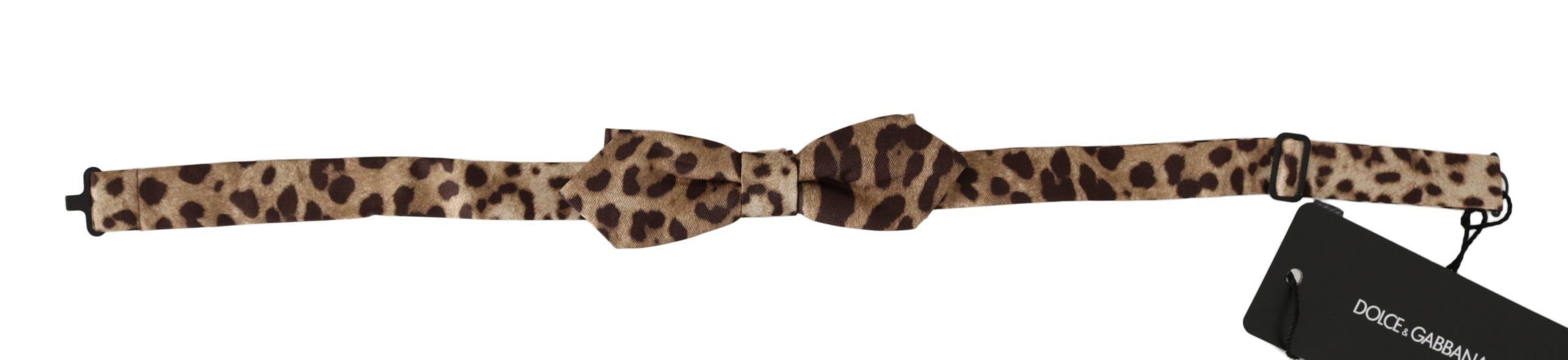 Dolce &amp; Gabbana – Exquisite Fliege aus Seide mit Leopardenmuster