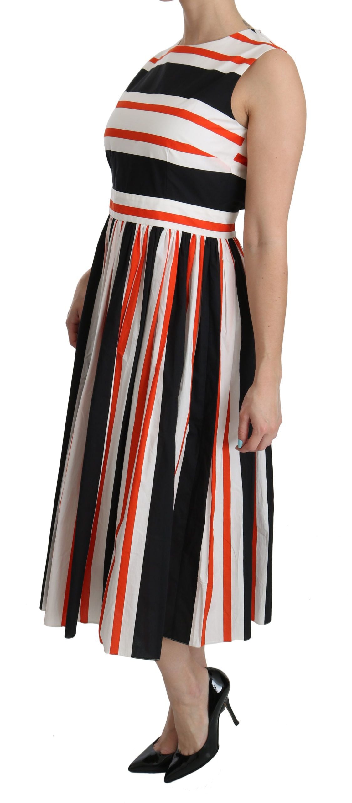 Dolce &amp; Gabbana – A-Linien-Midikleid mit Plissee