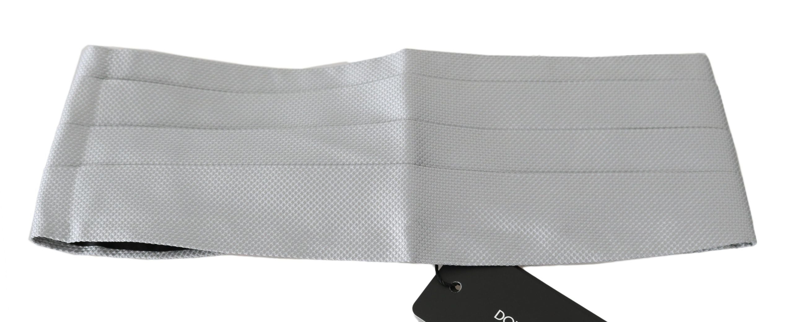 Dolce &amp; Gabbana Eleganter Kummerbund aus Seide in Grau