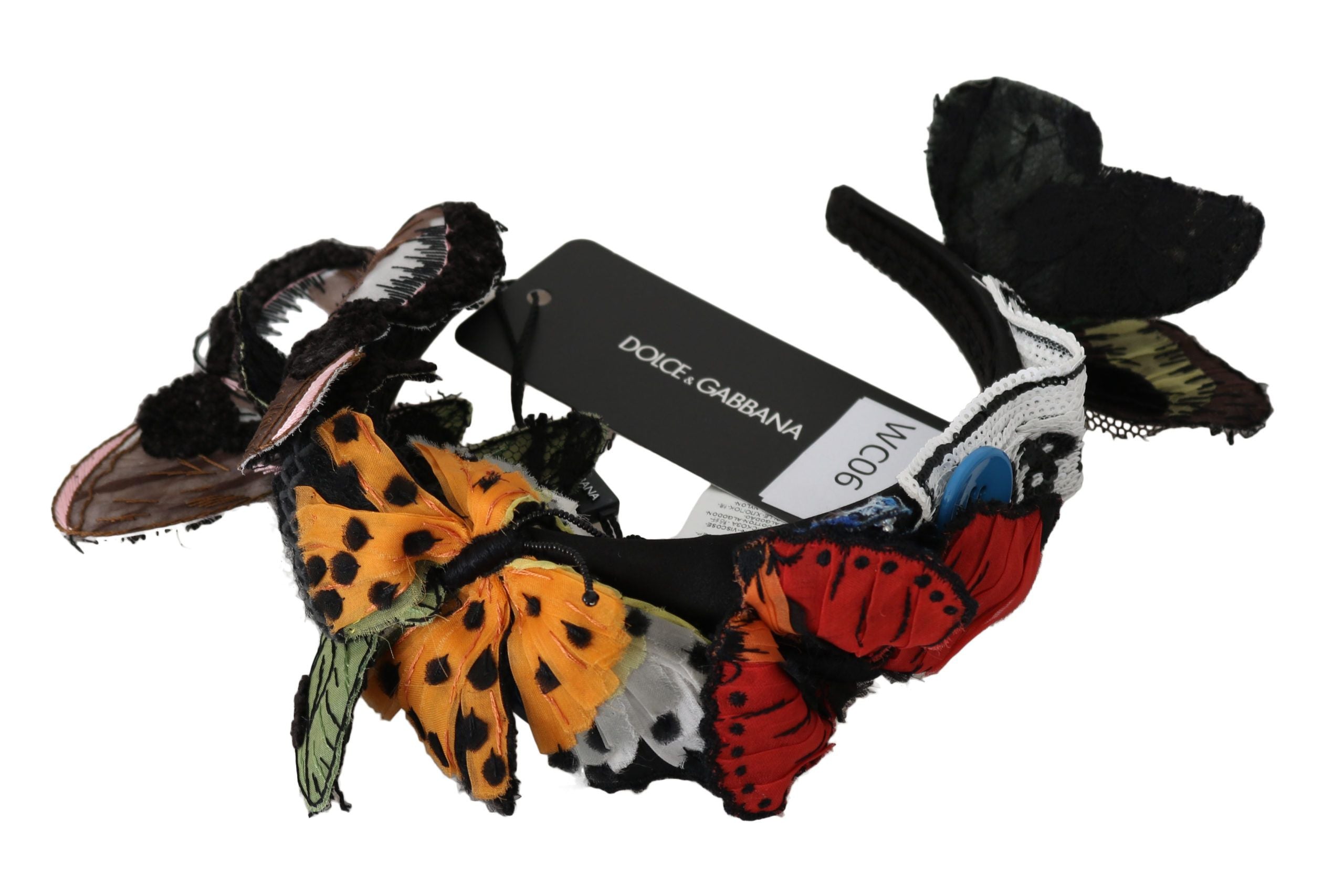 Dolce &amp; Gabbana - Diademă elegantă cu bandă de păr din mătase florală