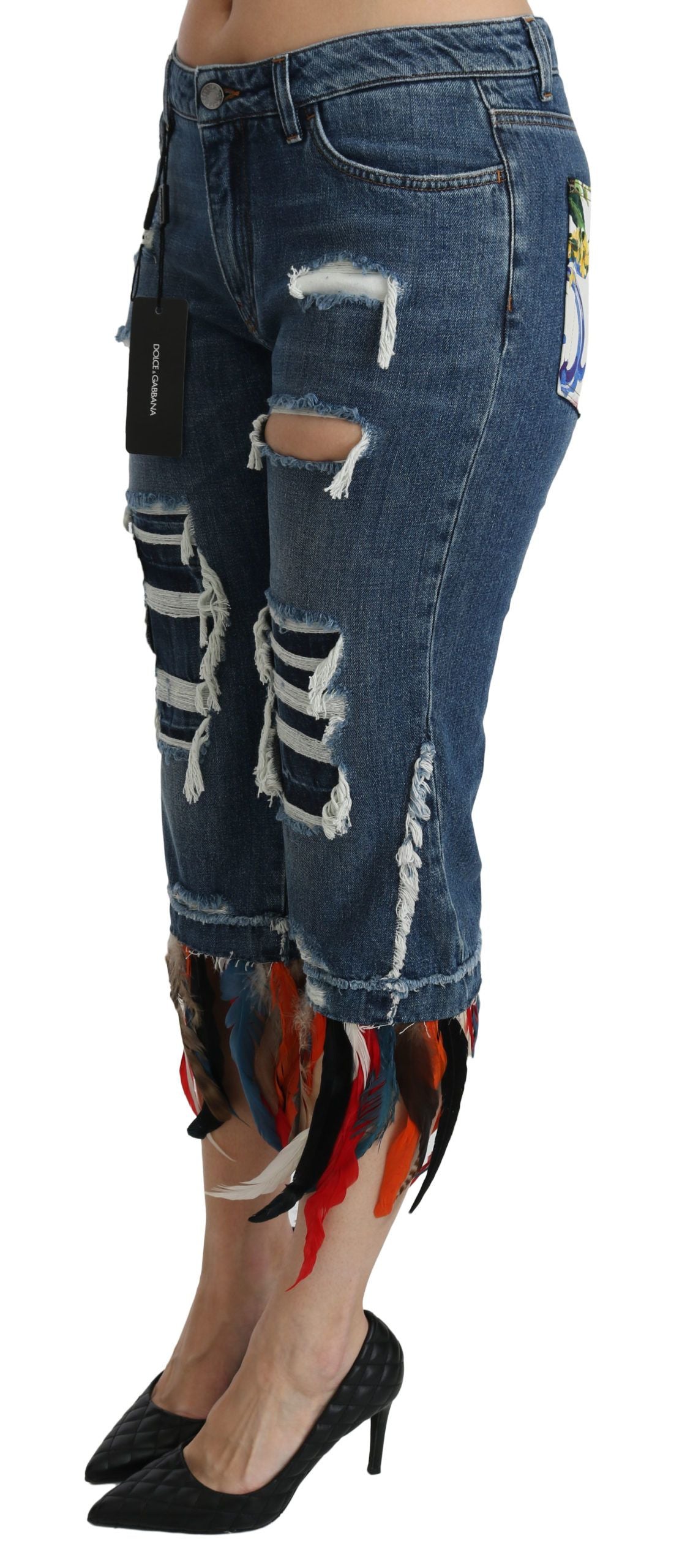 Dolce &amp; Gabbana Schicke verkürzte Jeans mit niedriger Taille