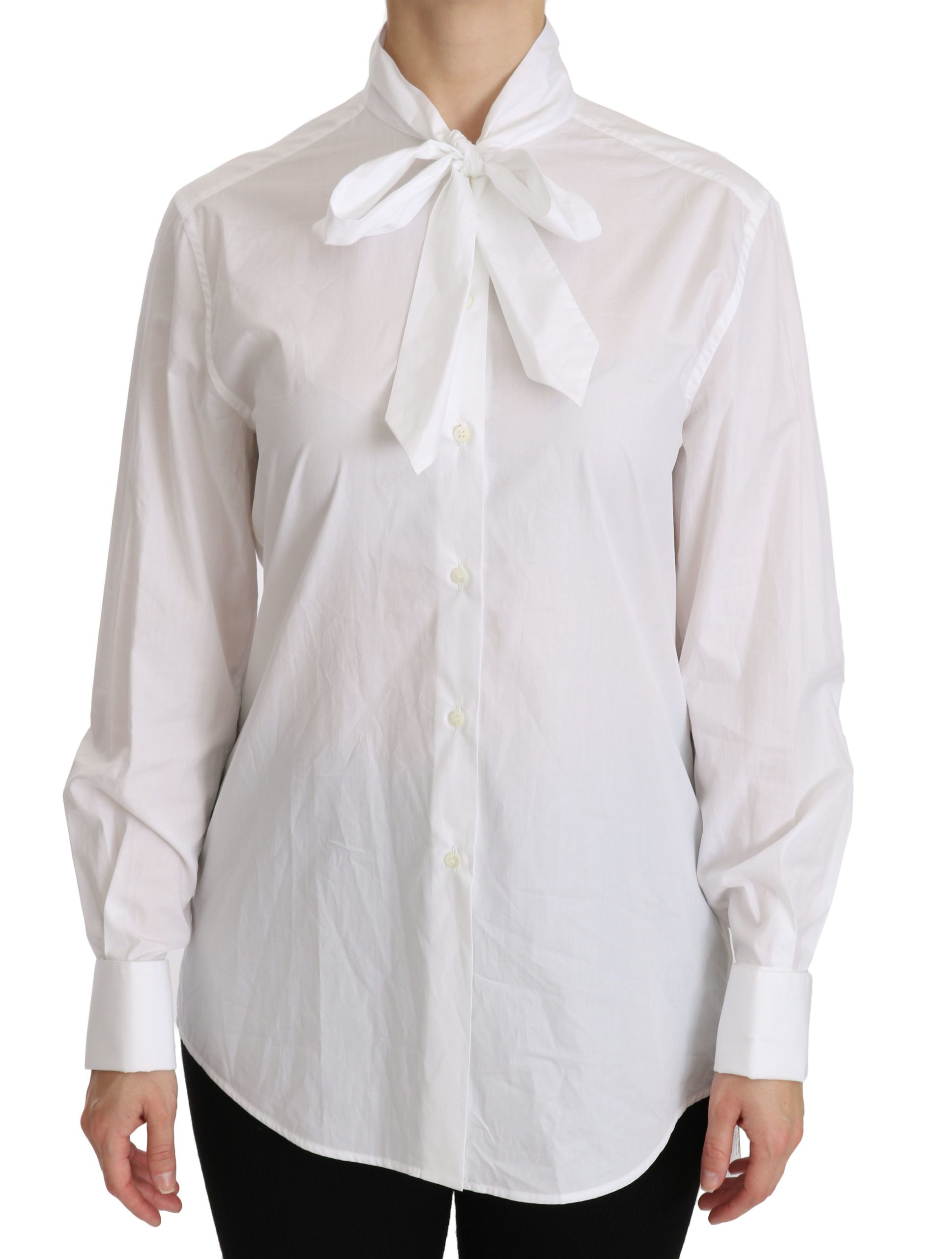 Dolce &amp; Gabbana Elegantes weißes Poloshirt mit Rollkragen