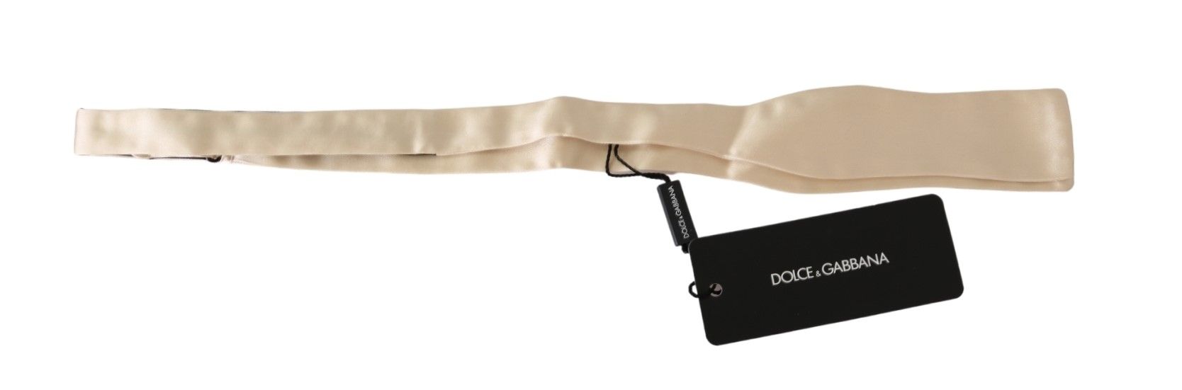Dolce &amp; Gabbana Elegante beige Seidenfliege