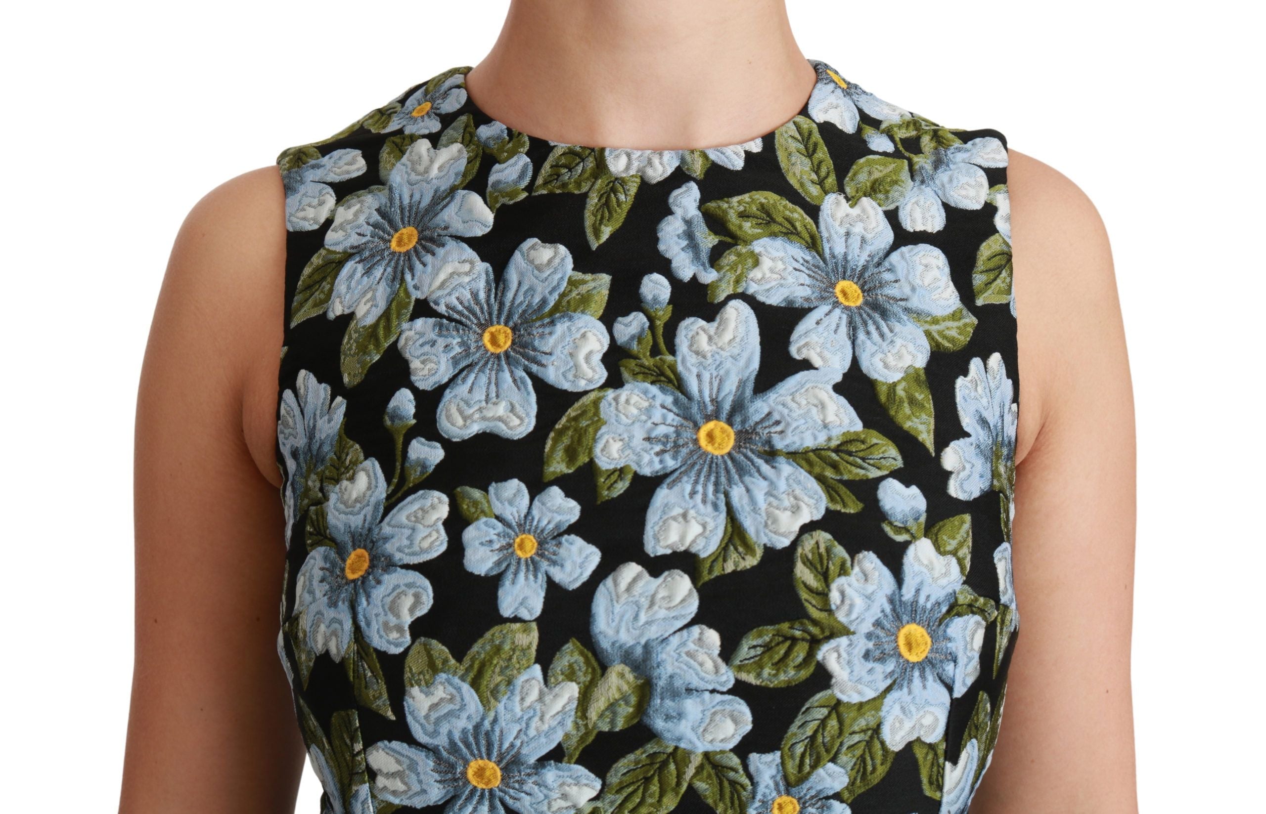 Dolce &amp; Gabbana – Elegantes Mini-Etuikleid mit Blumenmuster