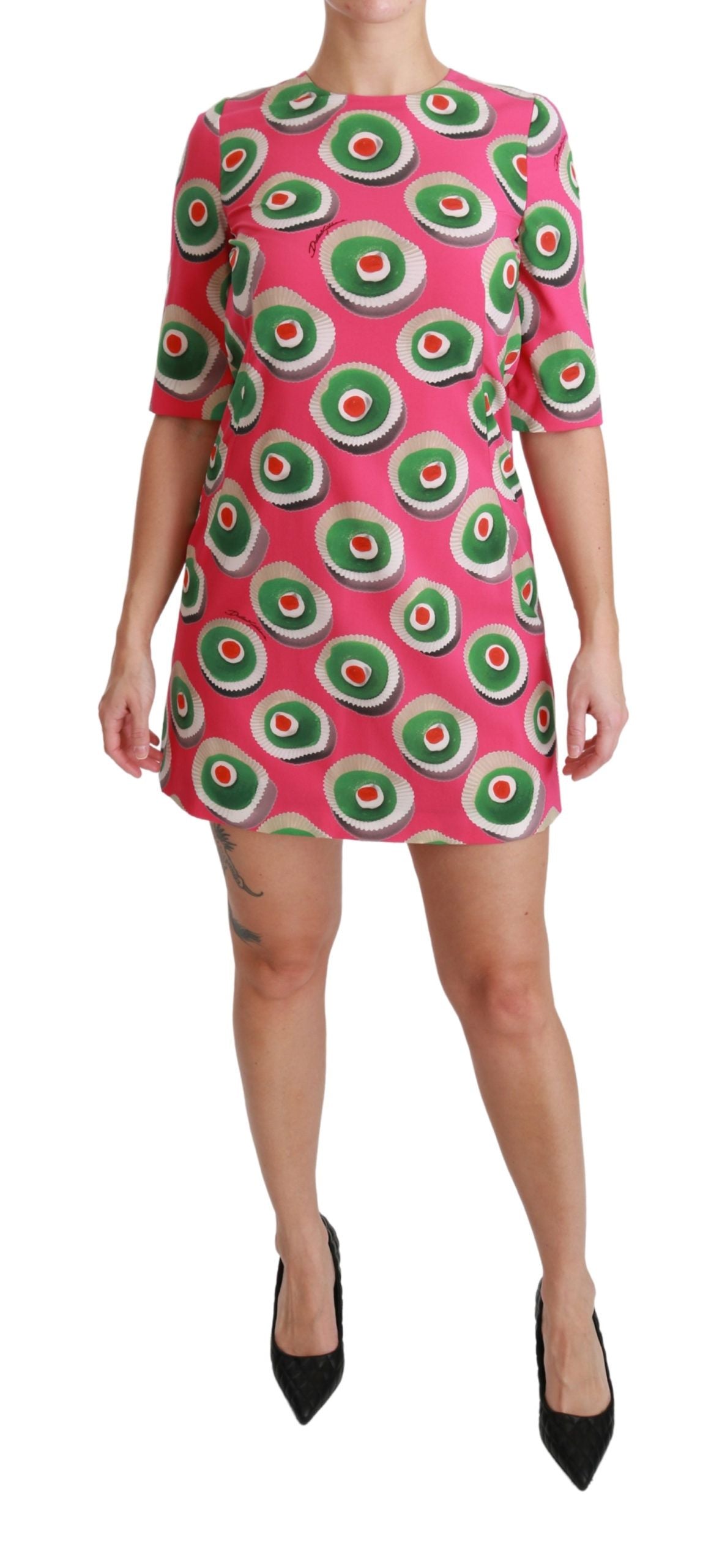 Dolce &amp; Gabbana – Sicily Cupcake-Etuikleid in Rosa