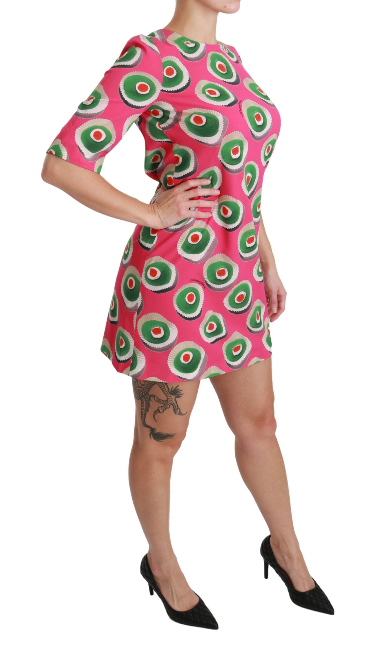 Dolce &amp; Gabbana – Sicily Cupcake-Etuikleid in Rosa