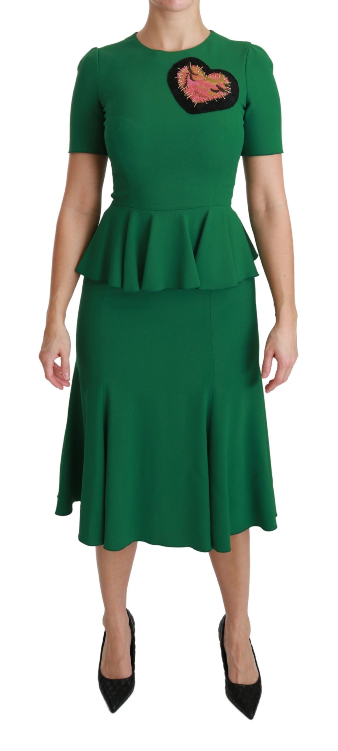 Dolce &amp; Gabbana – Verzaubertes grünes Meerjungfrau-Midikleid