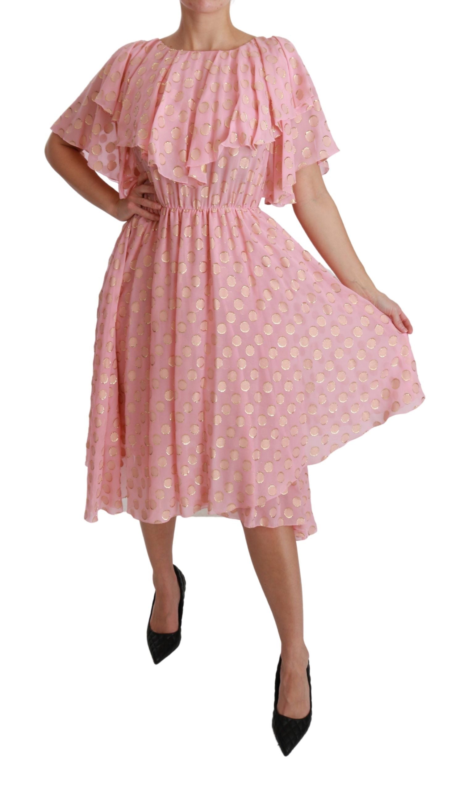 Dolce &amp; Gabbana Elegantes plissiertes Midi-A-Linien-Kleid