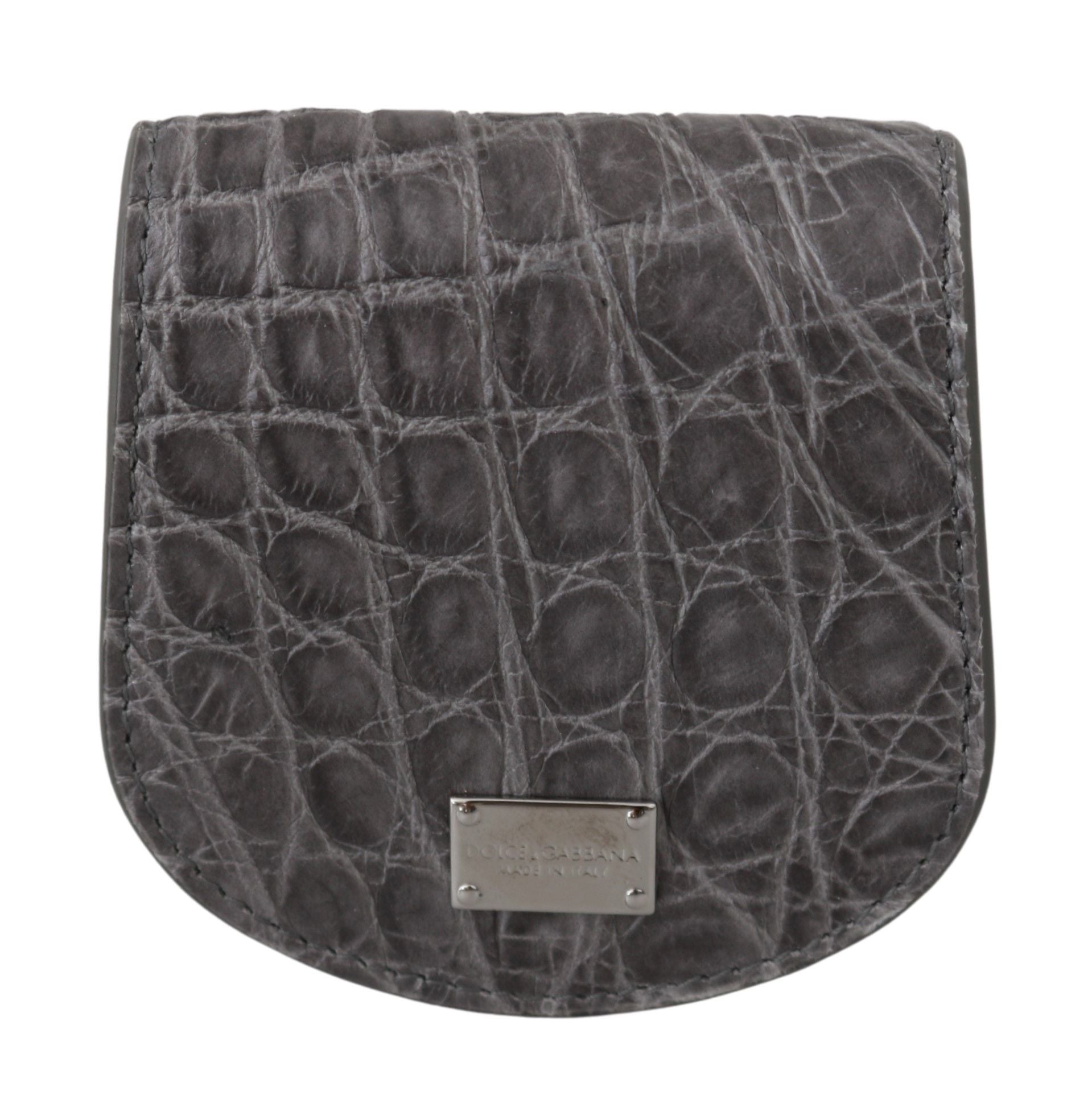 Dolce &amp; Gabbana – Exotic Grey – Kondometui aus Leder