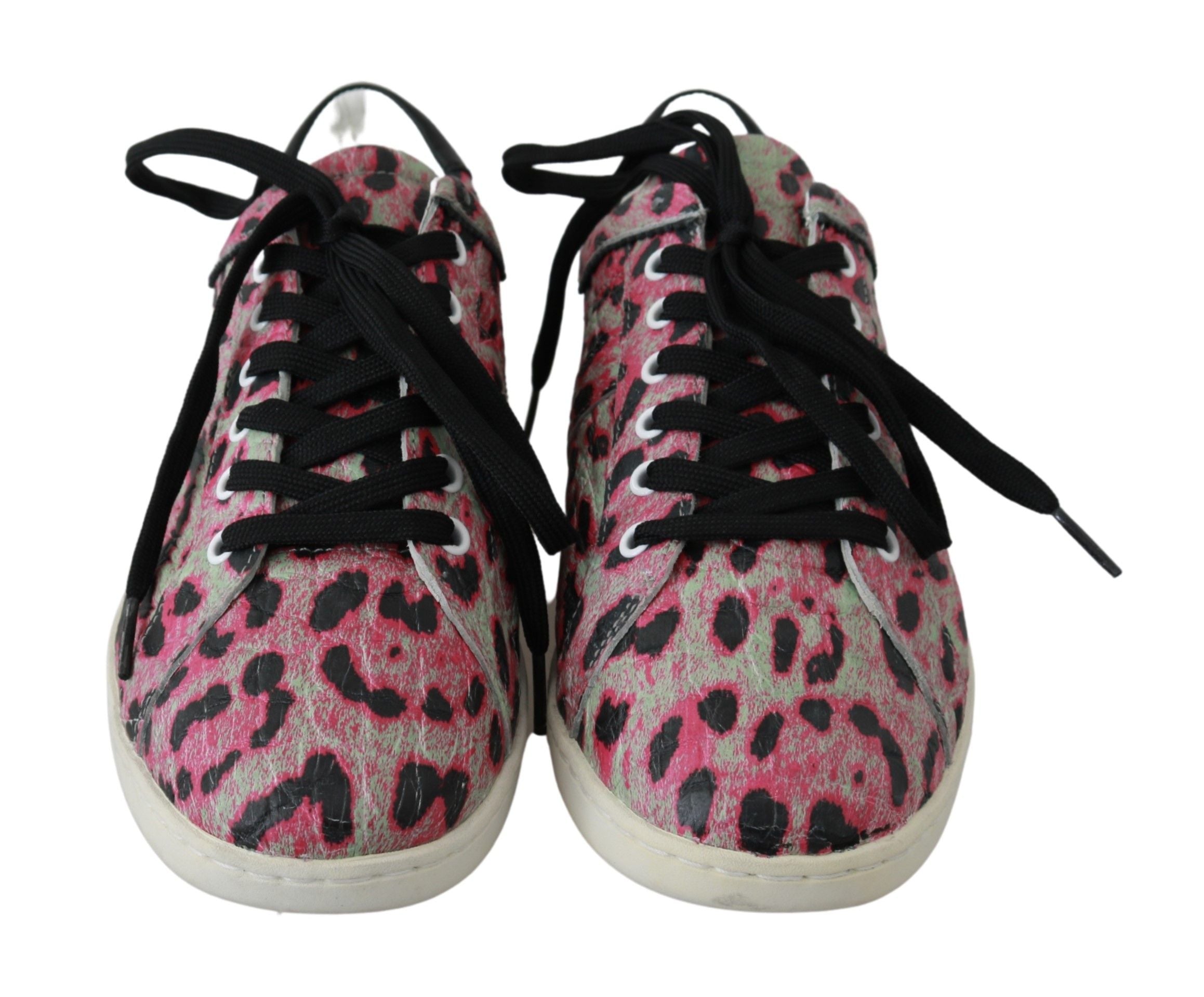 Dolce &amp; Gabbana – Mehrfarbige Sneakers aus Krokodilleder