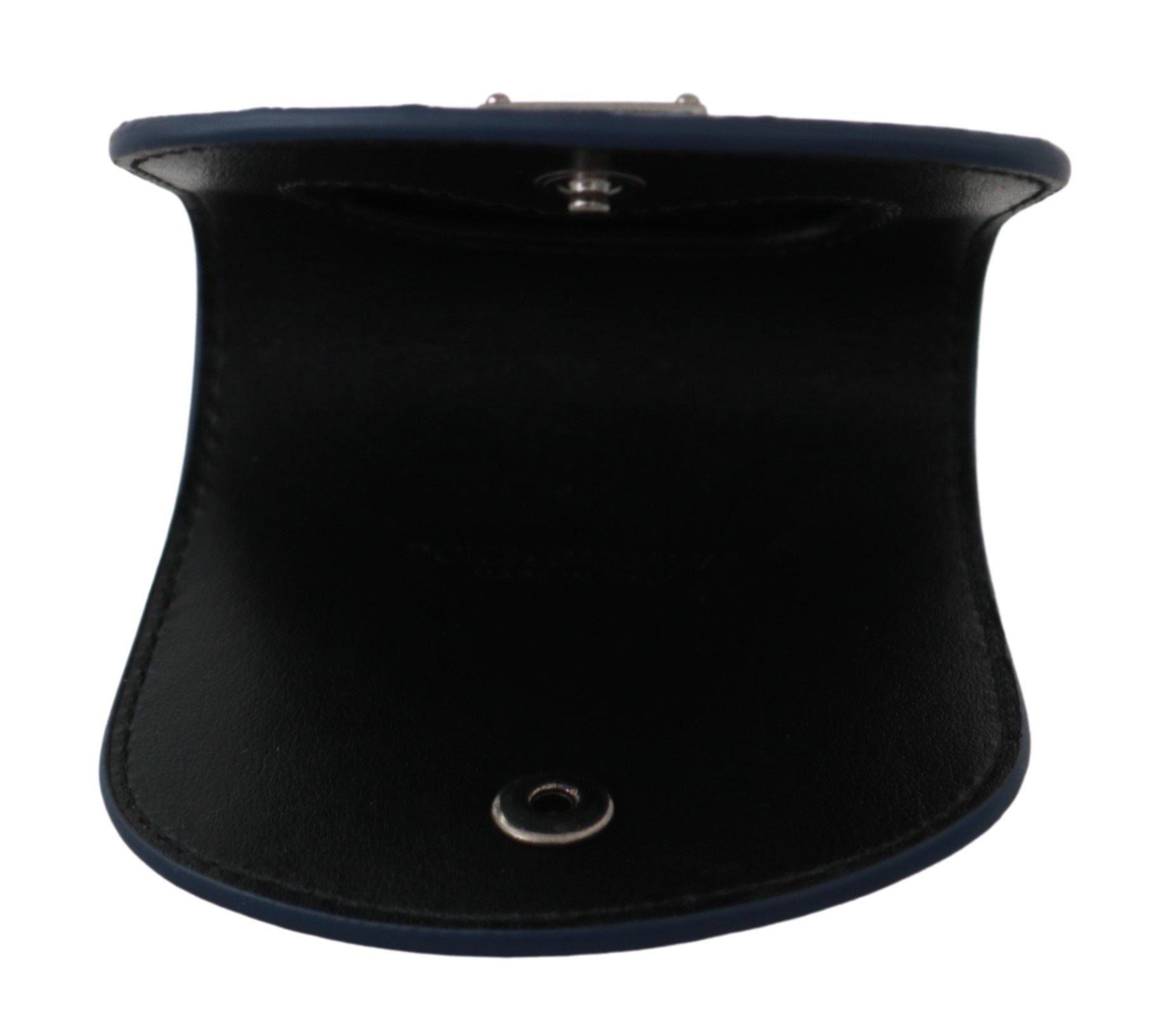 Dolce &amp; Gabbana Elegante blaue Caimano Leder-Kondomhülle