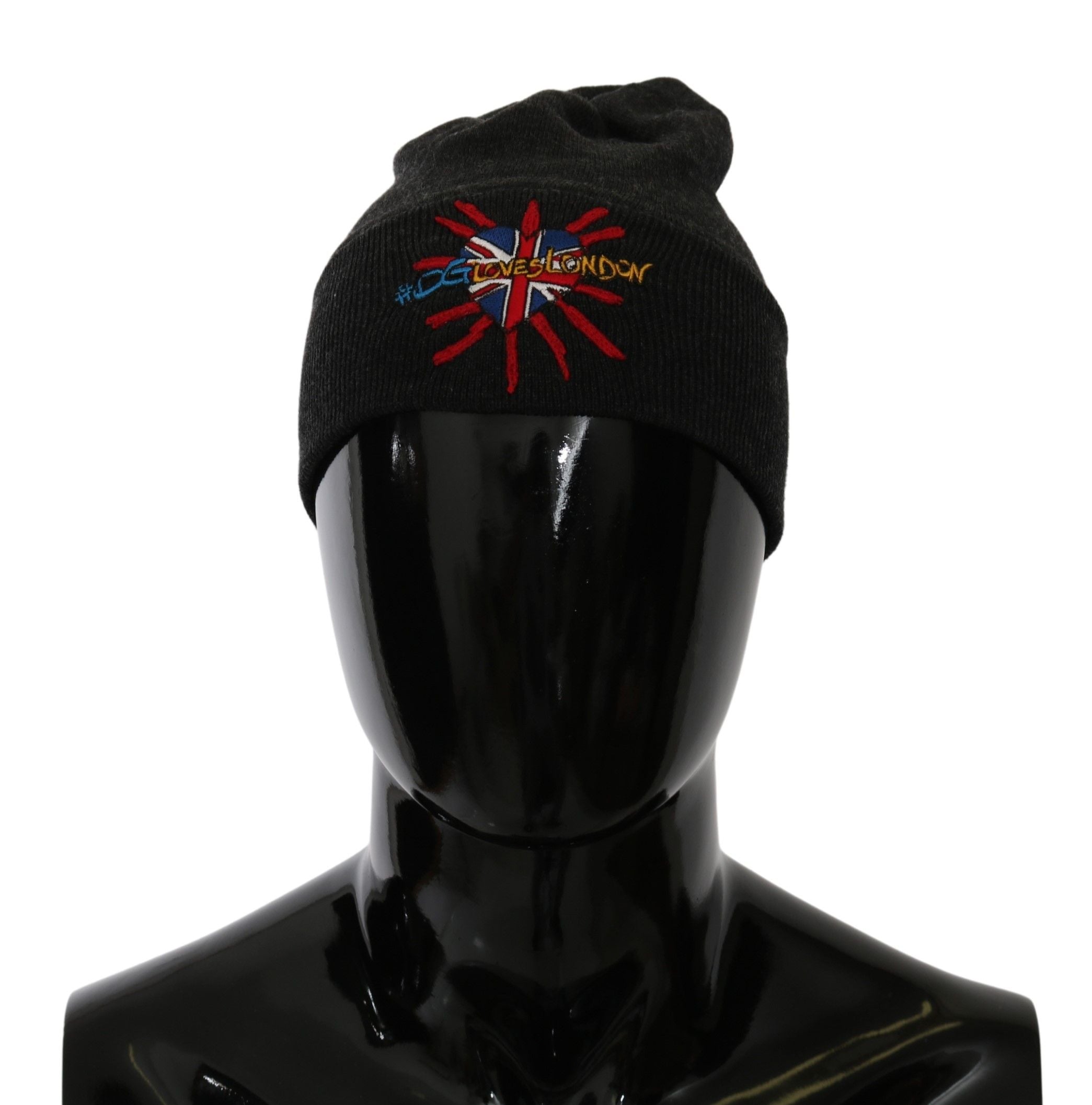 Dolce &amp; Gabbana – Schicke graue Beanie mit exklusiver Stickerei