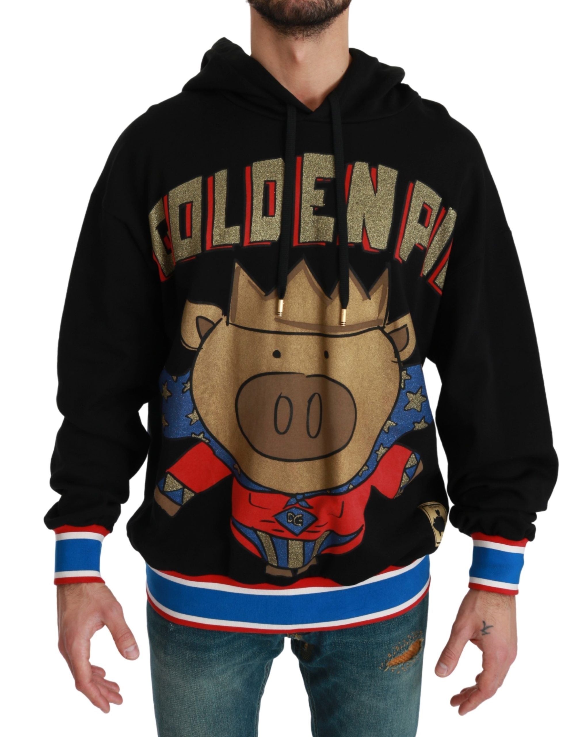 Dolce &amp; Gabbana – Eleganter Kapuzenpullover mit königlichem Motiv