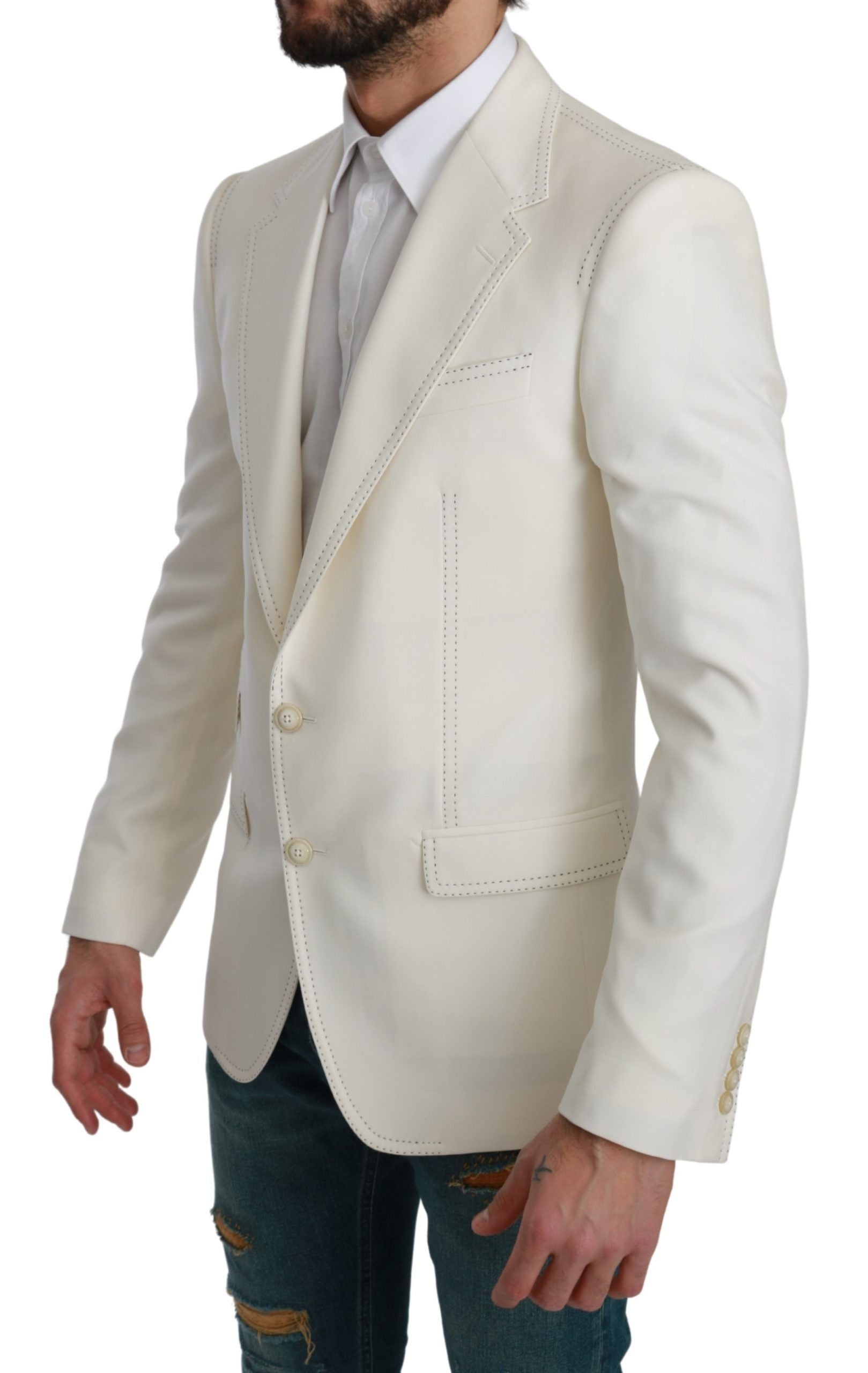 Dolce &amp; Gabbana Eleganter Slim Fit Blazer aus Schurwolle