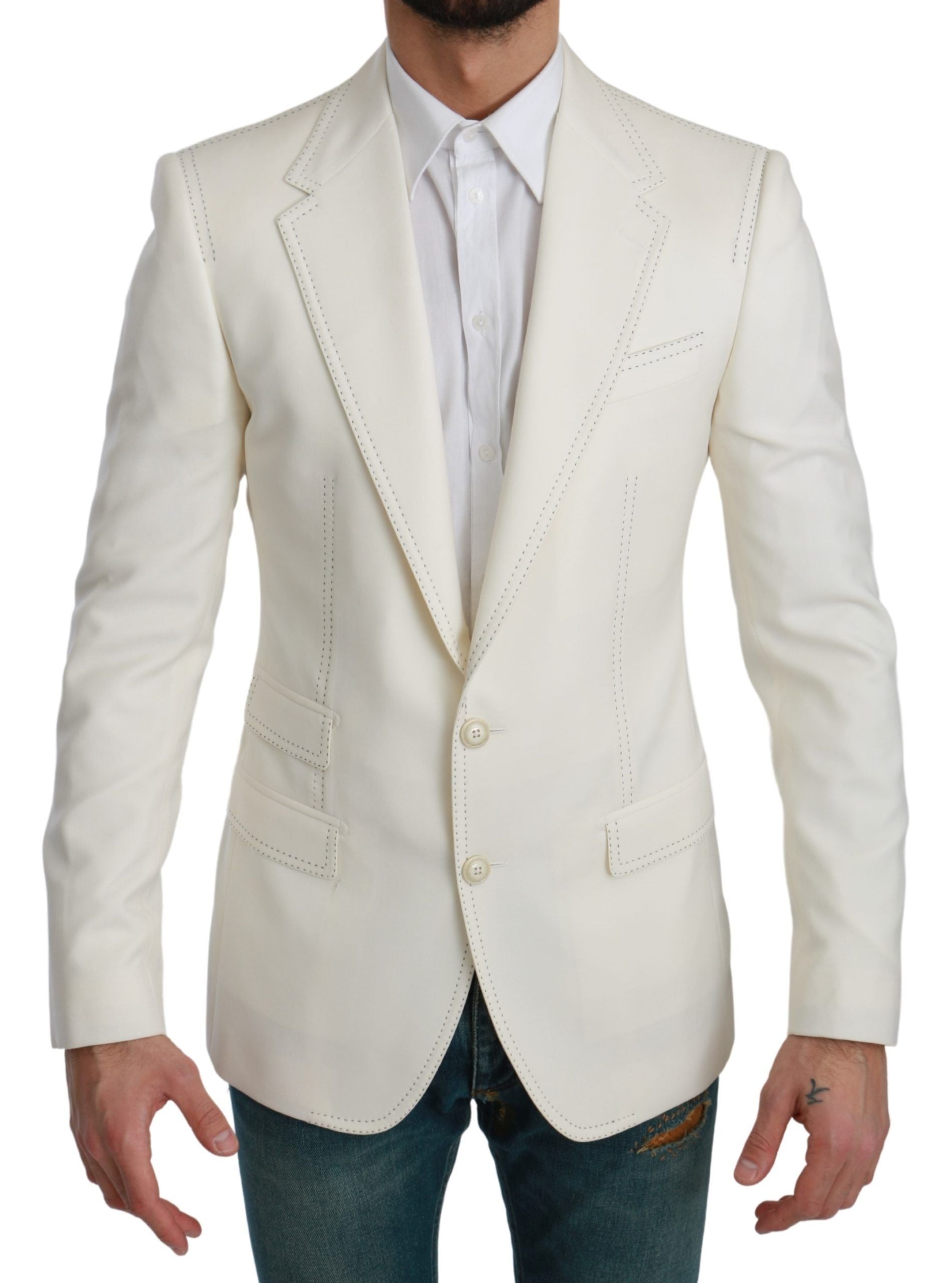 Dolce &amp; Gabbana Eleganter Slim Fit Blazer aus Schurwolle