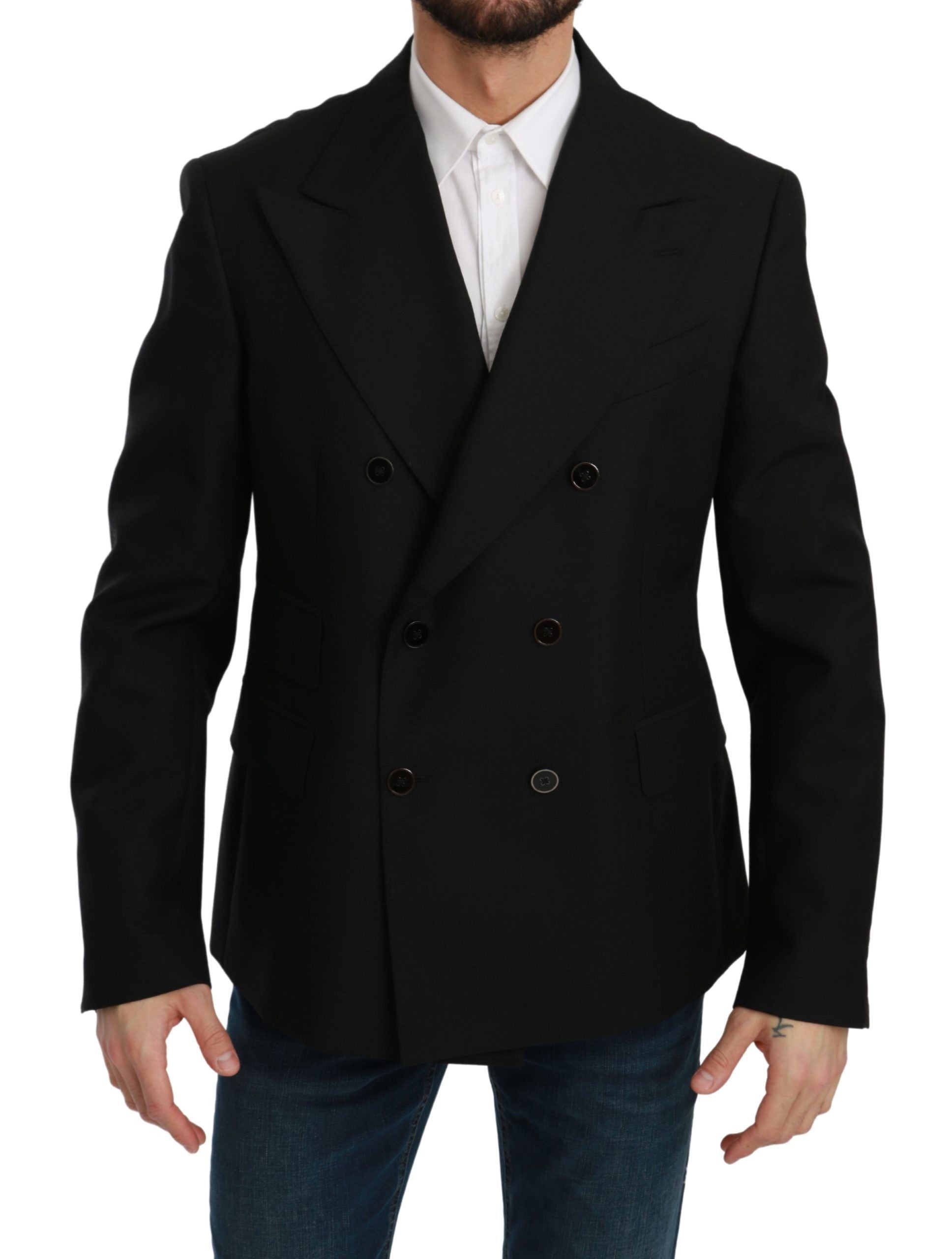 Dolce &amp; Gabbana – Eleganter, schwarzer Slim-Fit-Blazer