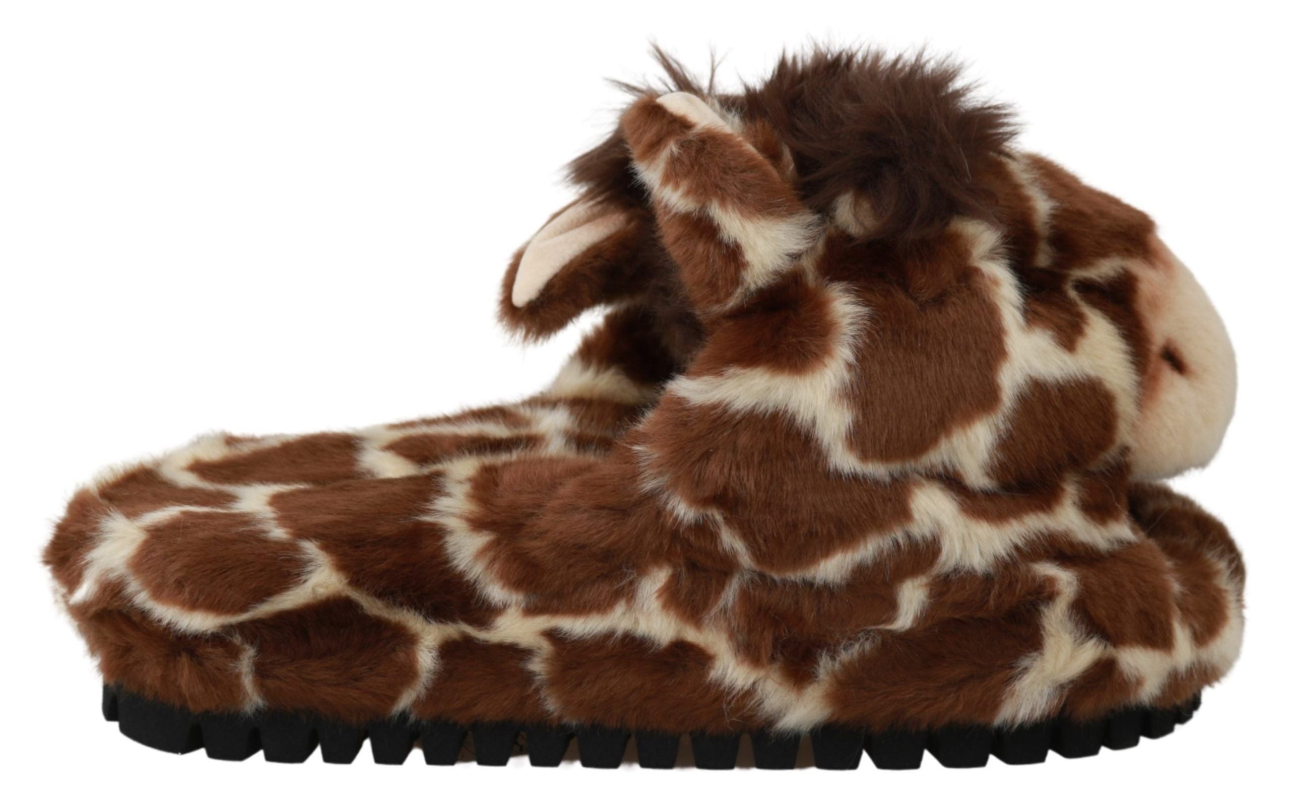 Dolce &amp; Gabbana – Elegante Pantoletten mit Giraffenmuster für anspruchsvollen Komfort