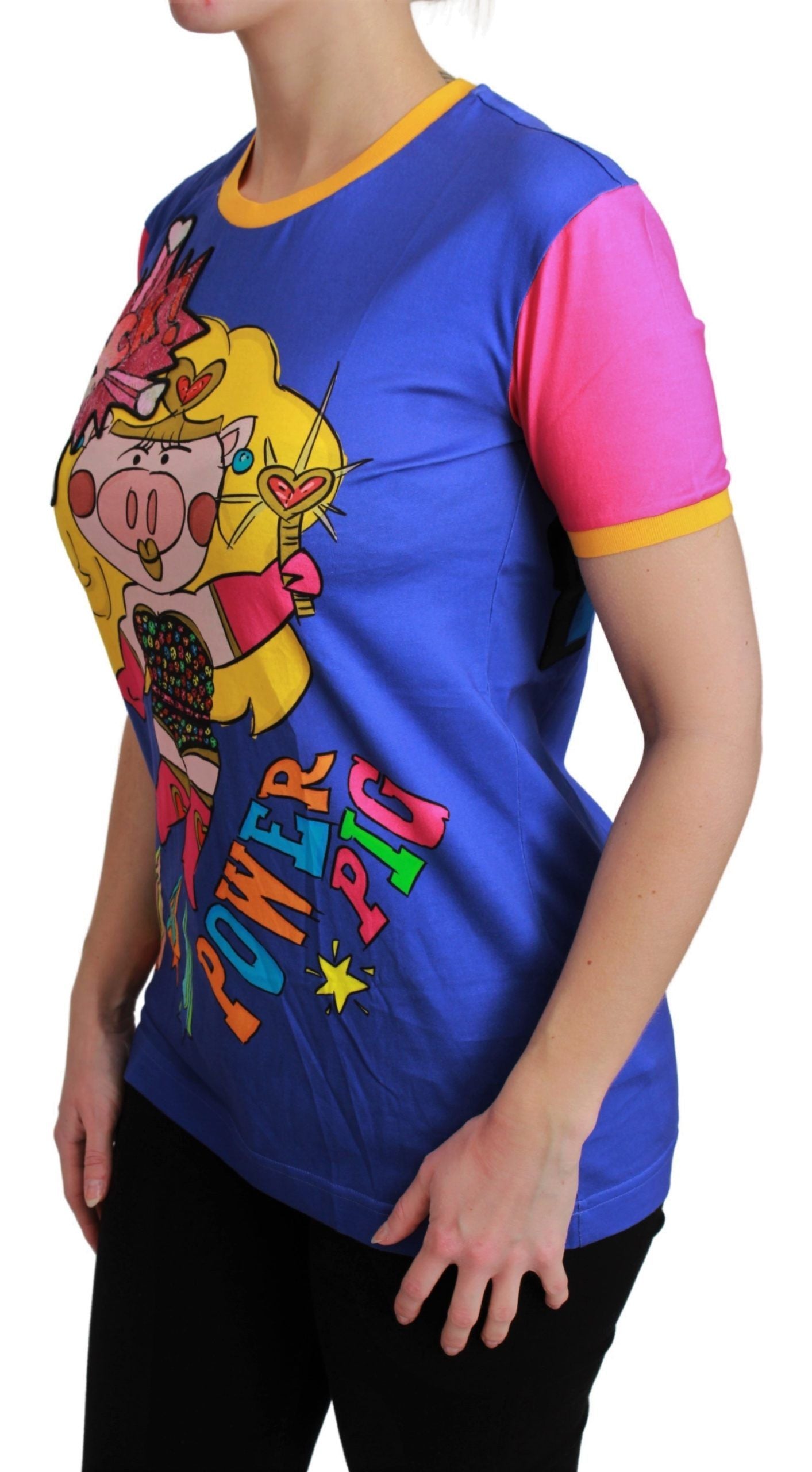 Dolce &amp; Gabbana – Schickes Baumwoll-T-Shirt mit Rundhalsausschnitt und Supergirl-Motiv