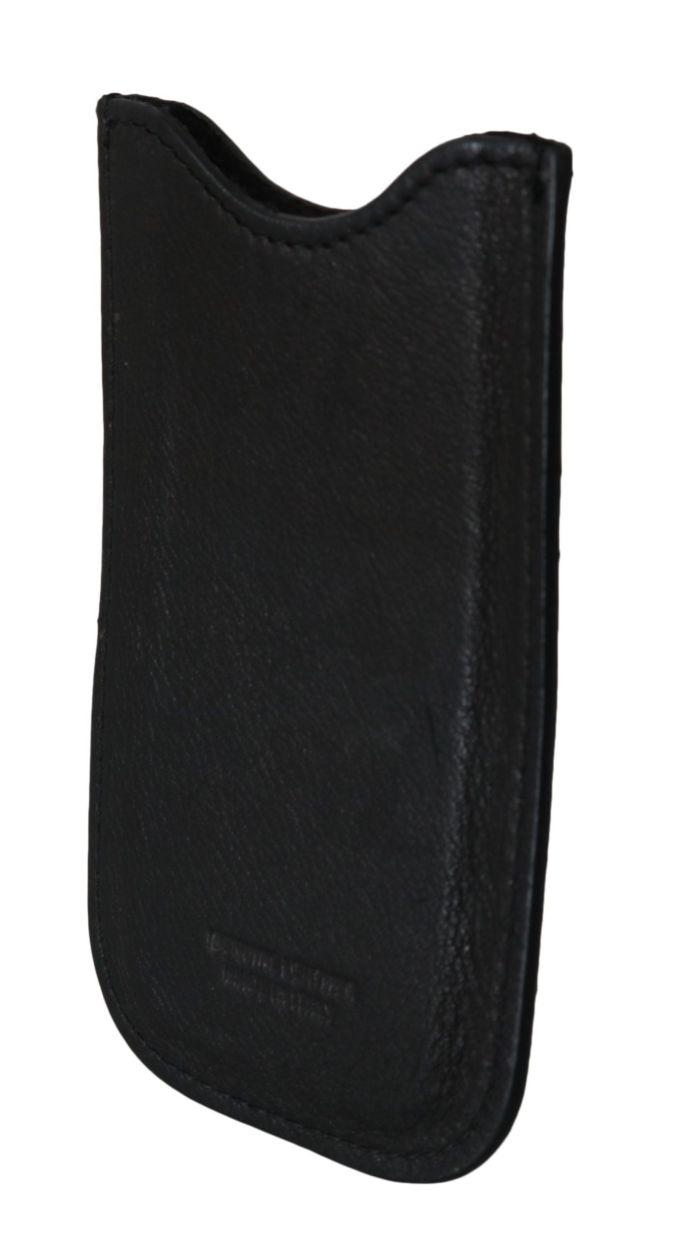 John Galliano Elegante schwarze Herrenbrieftasche aus echtem Leder