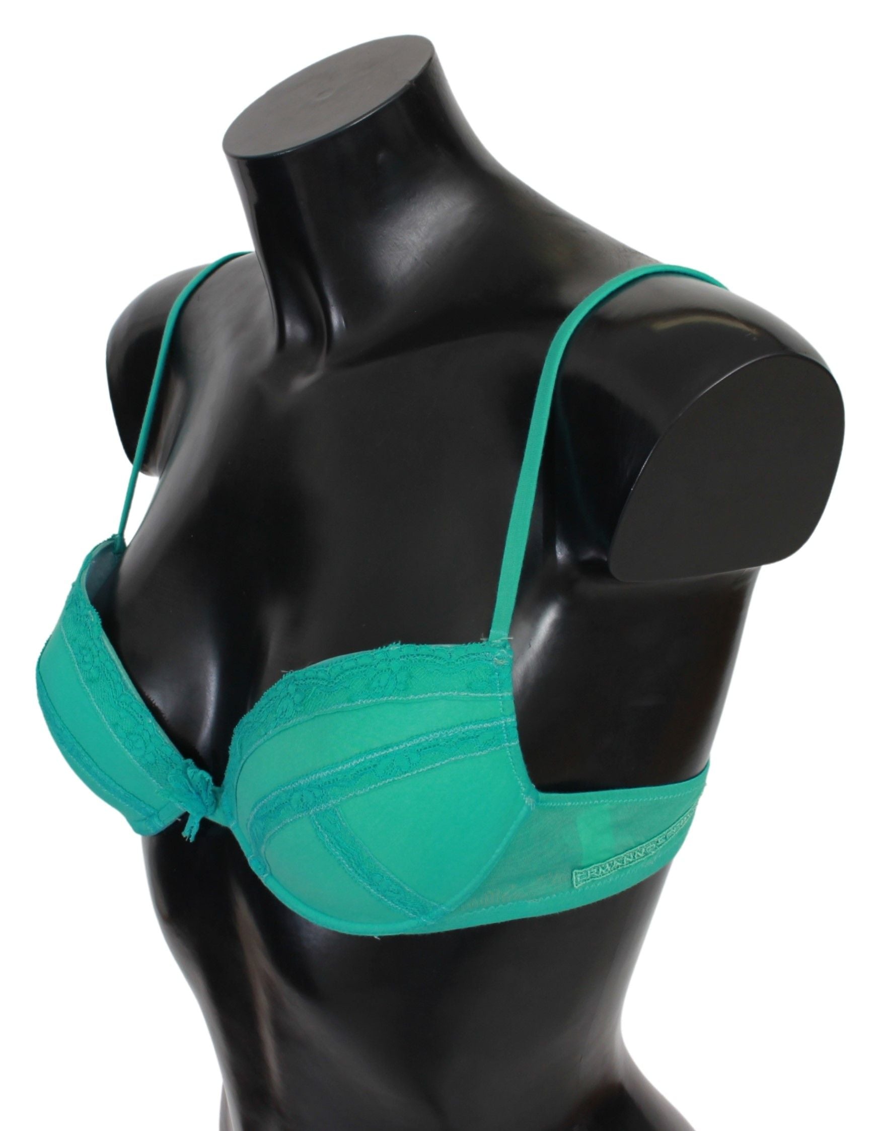 Sutien Push Up luxos din bumbac verde Ermanno Scervino