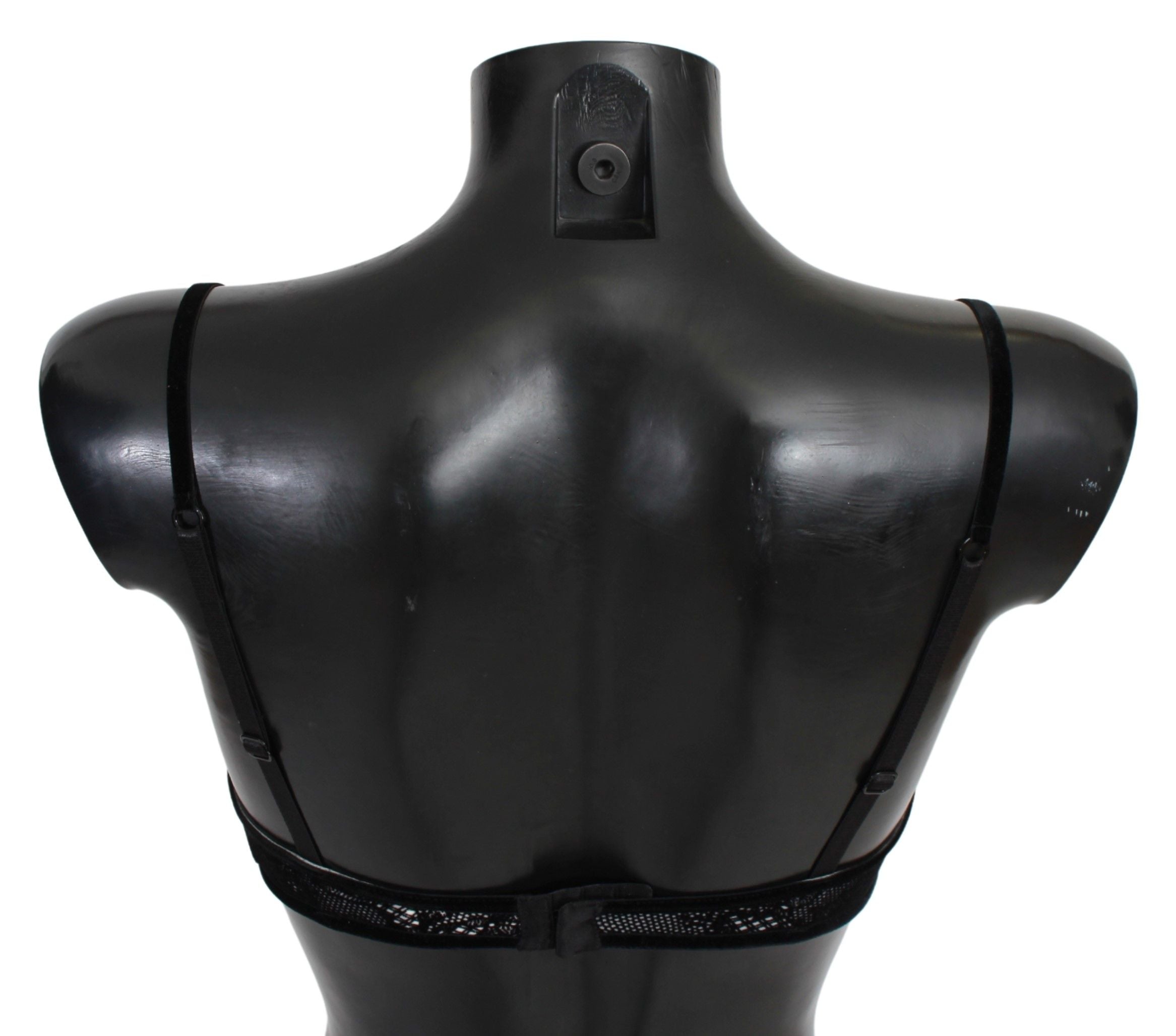 Ermanno Scervino Sleek Black Mesh Balconcino-BH