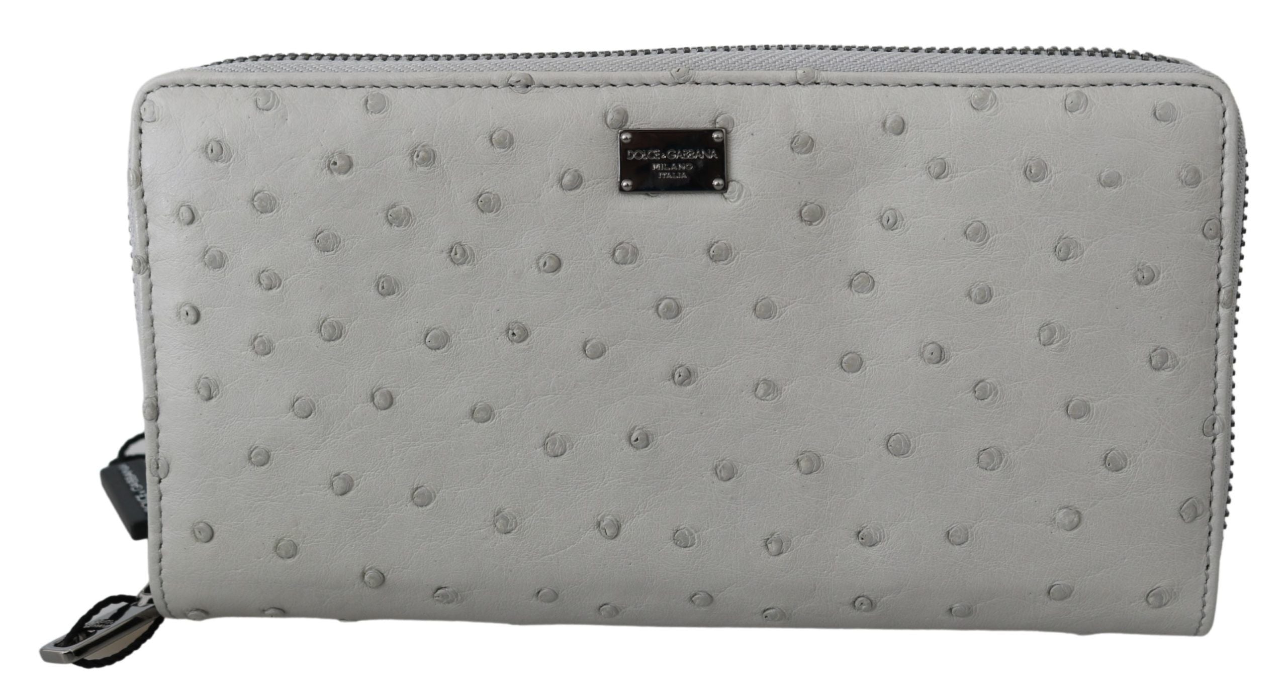 Dolce &amp; Gabbana Elegante Continental-Geldbörse aus Straußenleder