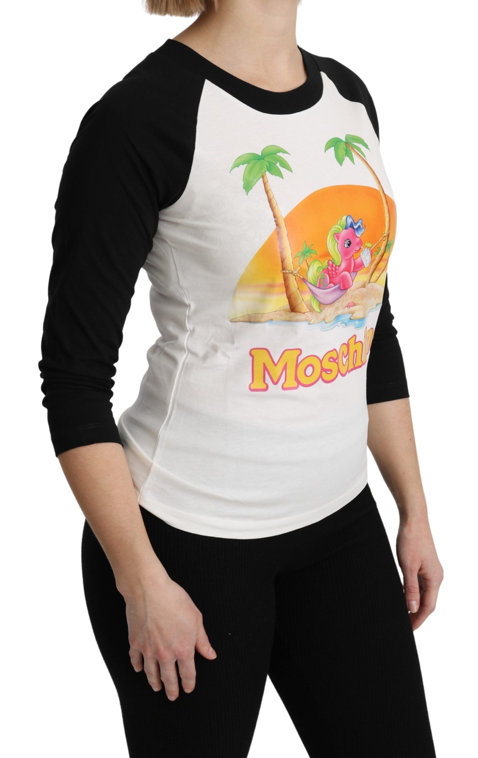 Moschino Chic My Little Pony - Bluză cu guler rotund din bumbac