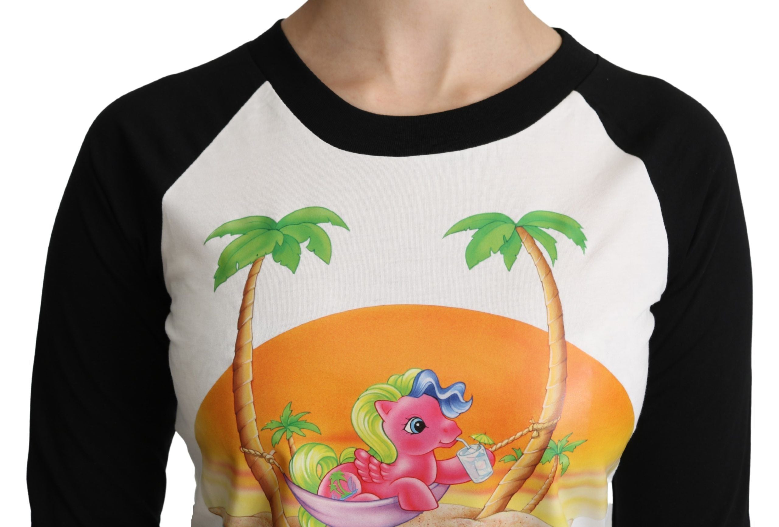 Moschino Chic My Little Pony - Bluză cu guler rotund din bumbac