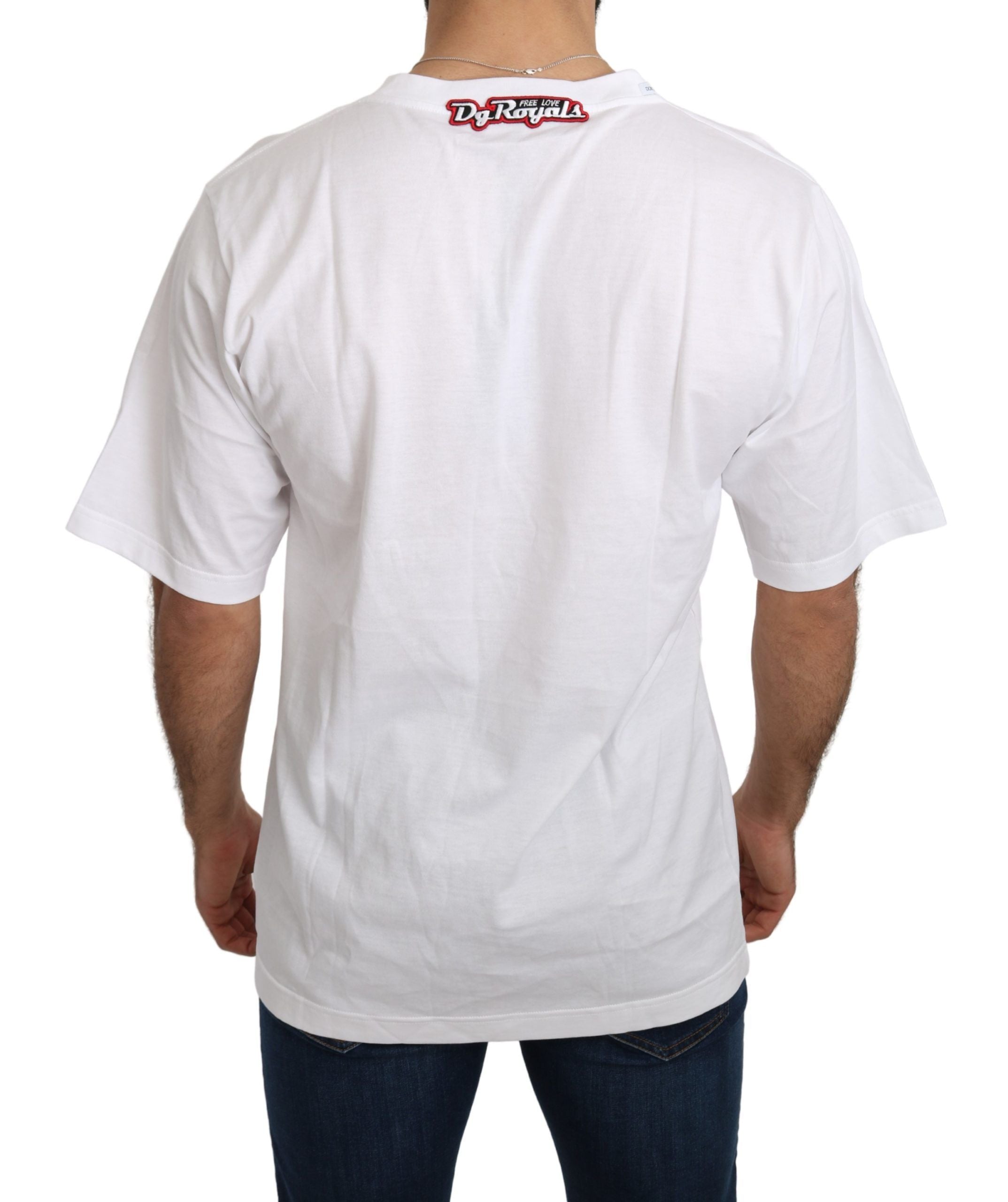 Tricou Dolce &amp; Gabbana Panda Love slim fit cu guler rotund