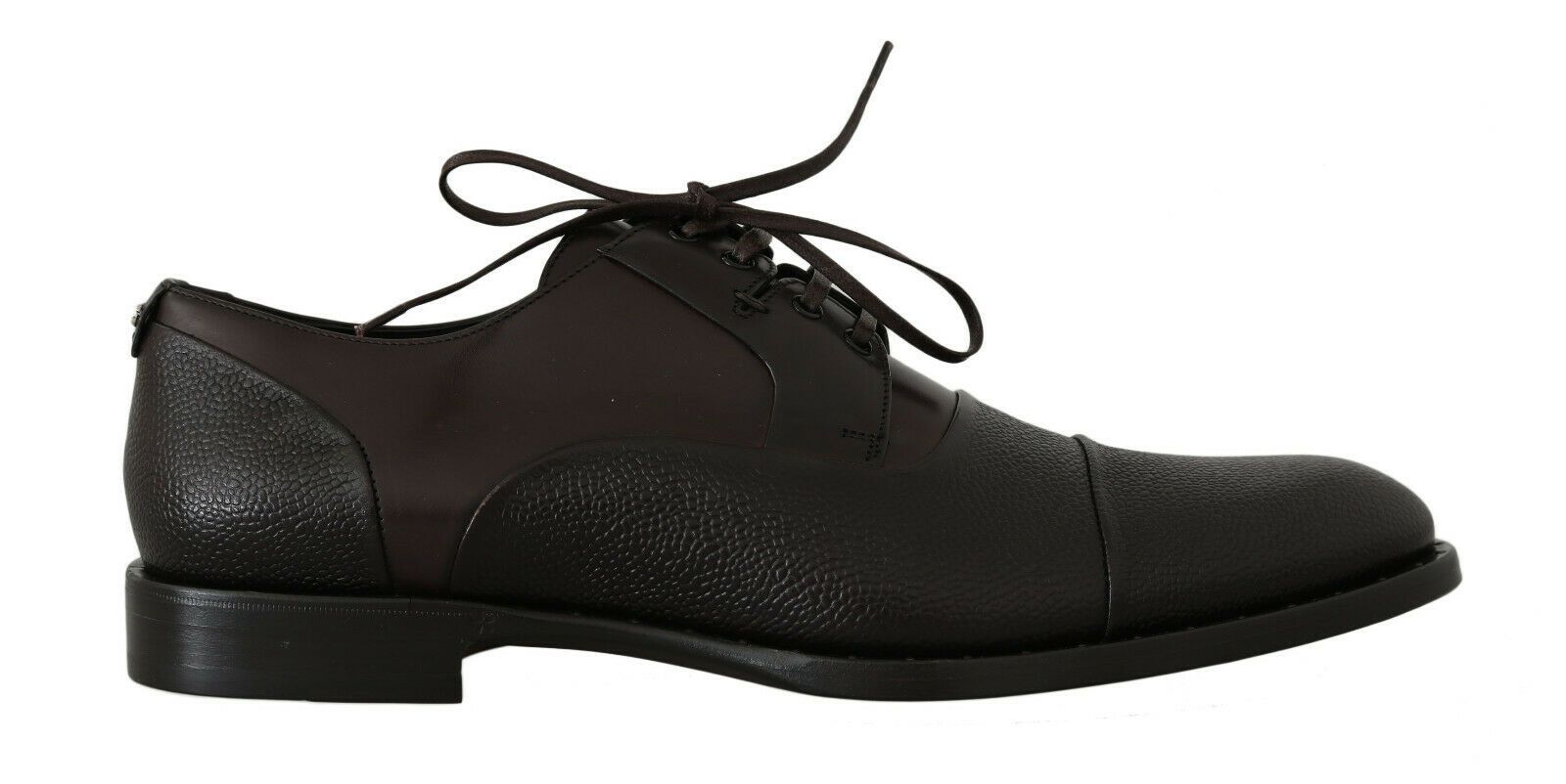 Dolce &amp; Gabbana – Elegante Schnürschuhe aus braunem Leder