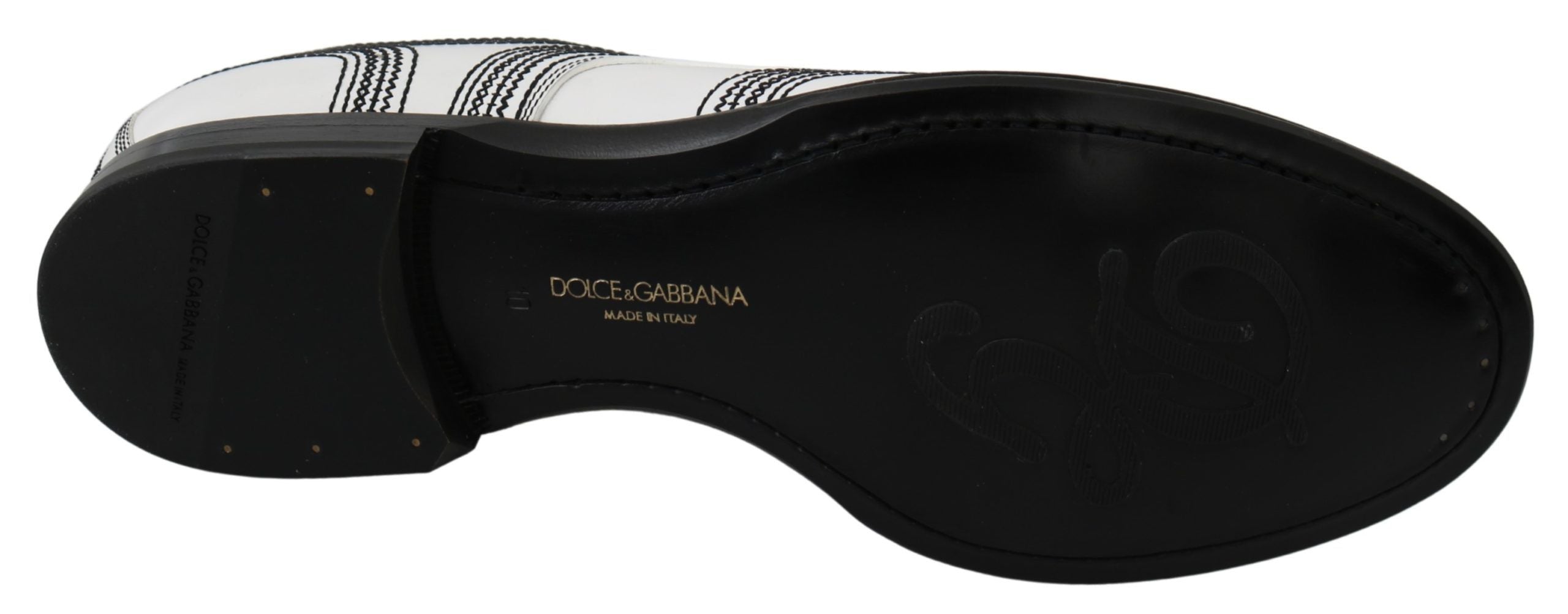 Dolce &amp; Gabbana Elegante Derby-Schuhe aus weißem Leder