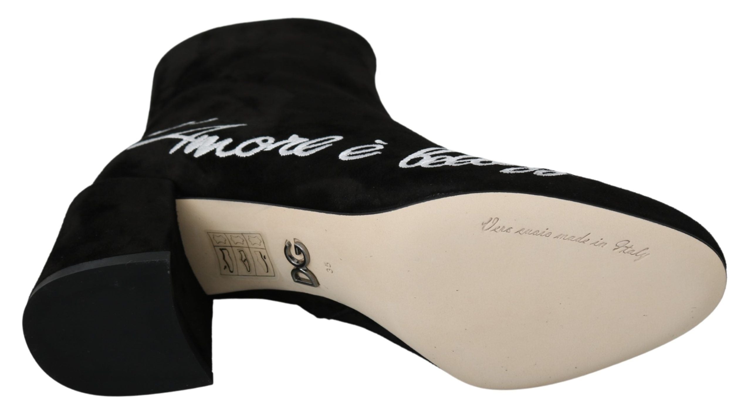 Dolce &amp; Gabbana Schicke bestickte Stiefeletten