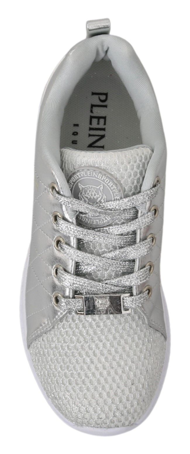 Philipp Plein: Elegante silberne Sneakers für Trendsetter