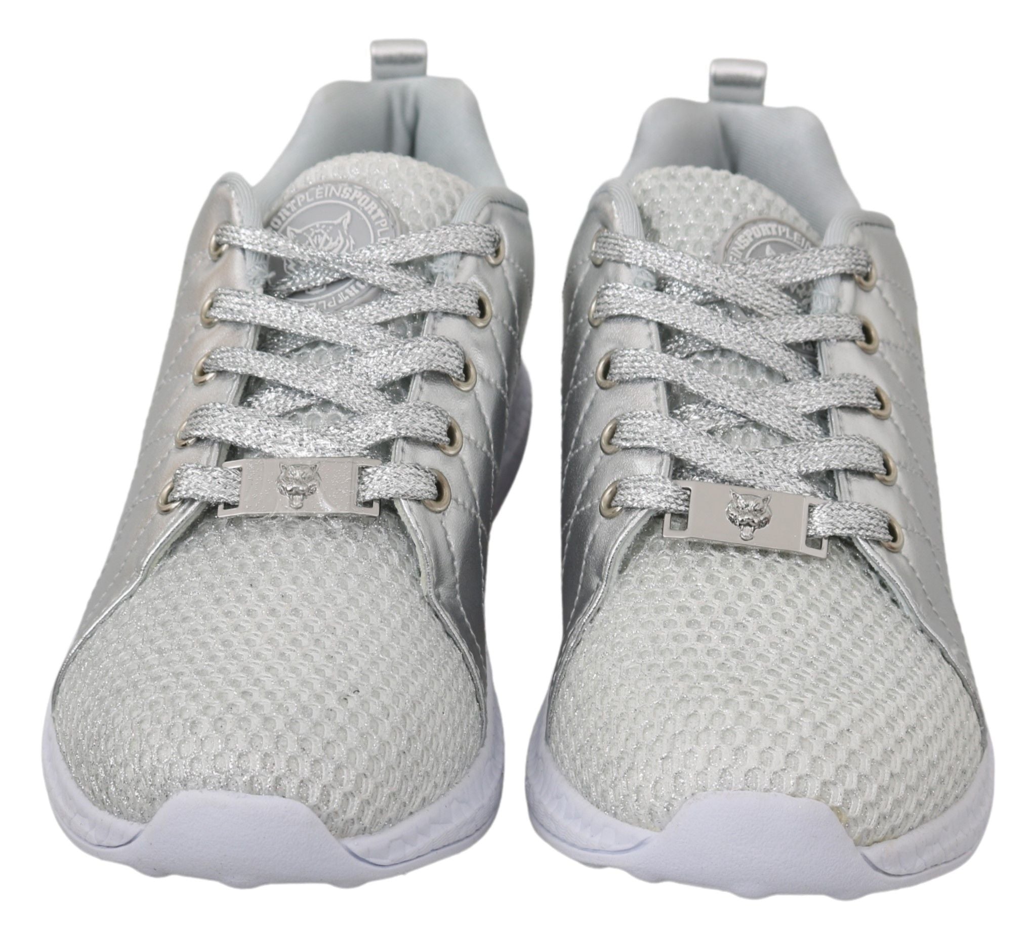 Philipp Plein: Elegante silberne Sneakers für Trendsetter