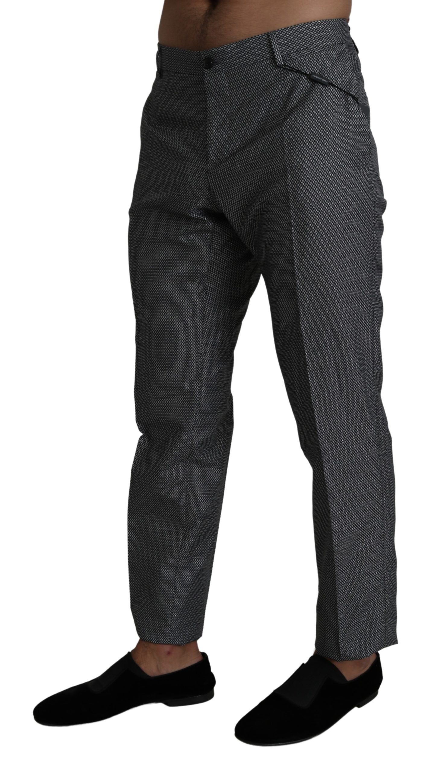 Dolce &amp; Gabbana Elegante graue Slim Fit-Anzughose