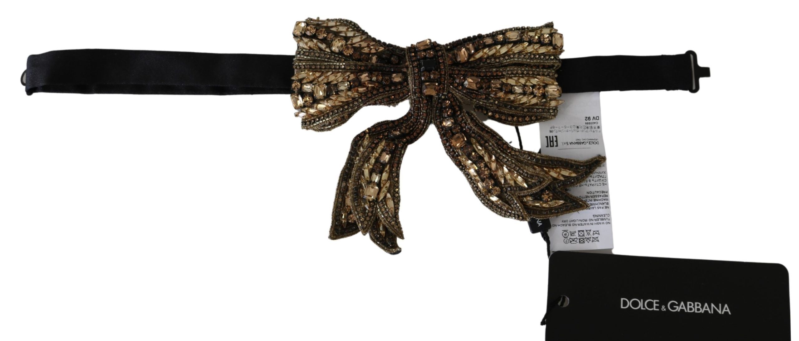 Papion elegant din mătase aurie Dolce &amp; Gabbana - Dazzle in Style