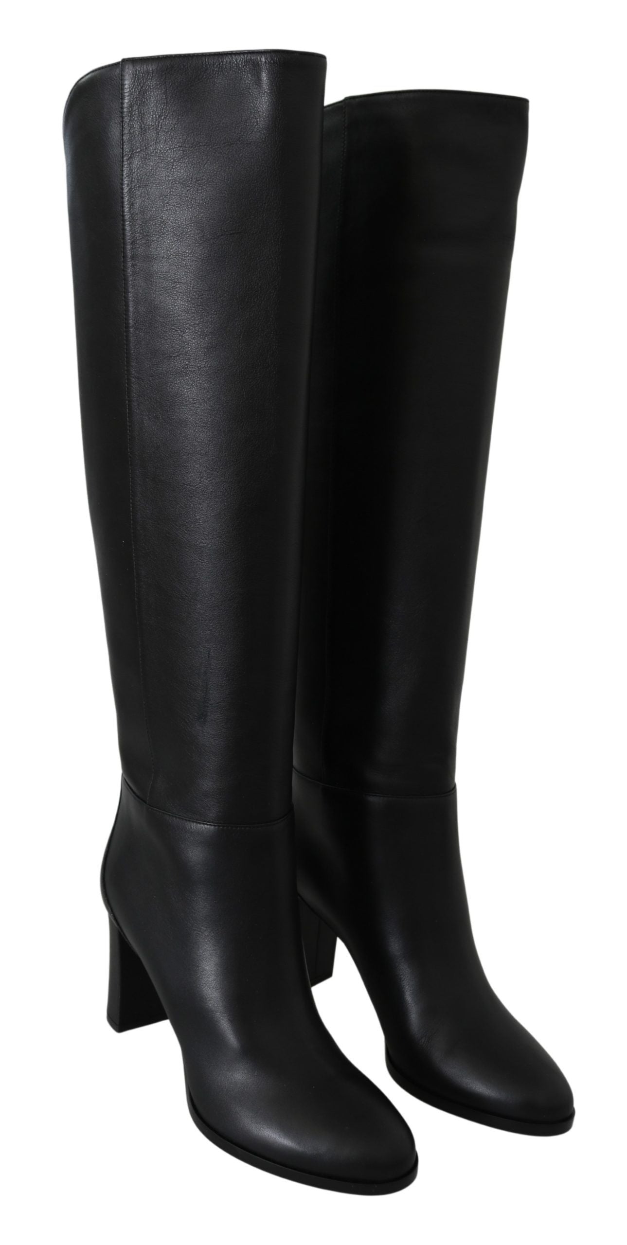Jimmy Choo Elegante schwarze Stiefel mit Absatz aus Kalbsleder