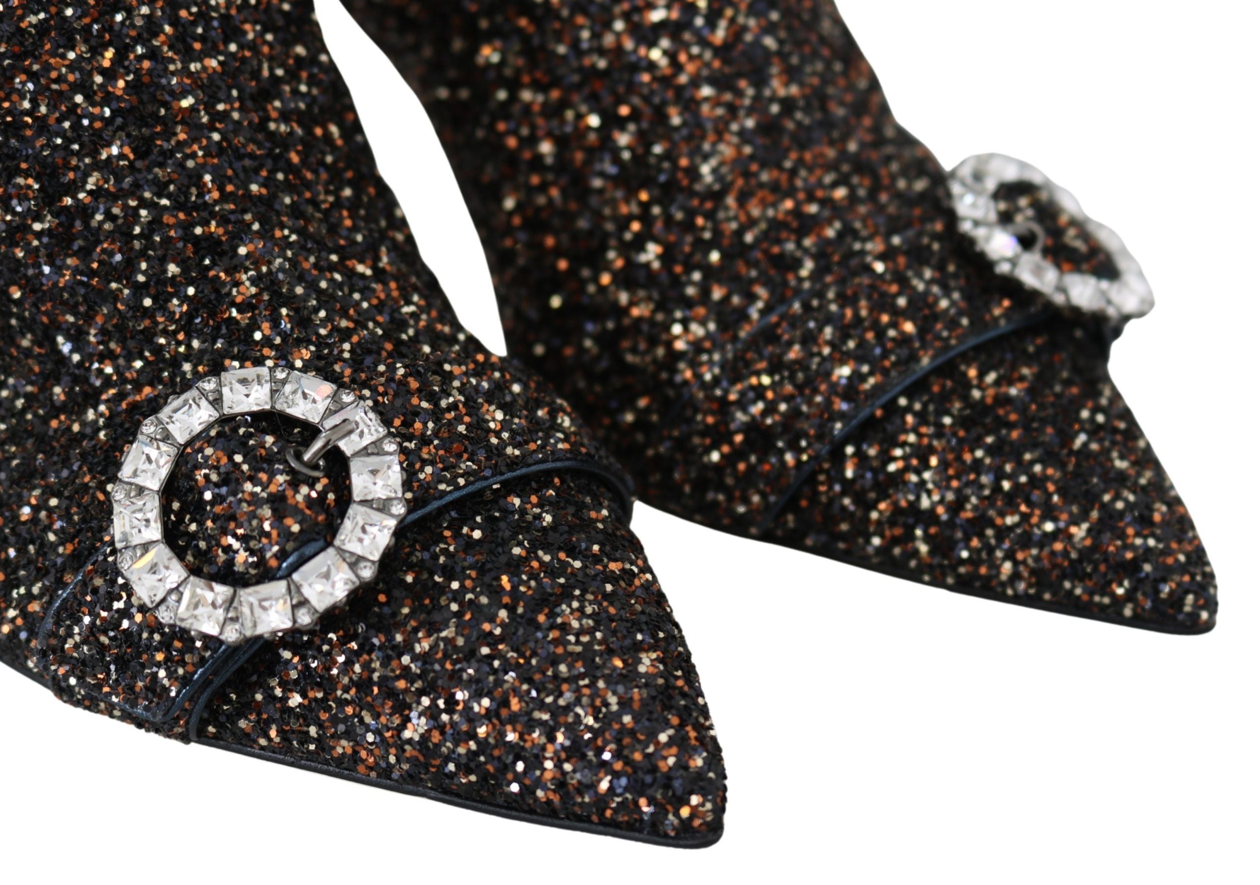 Jimmy Choo – Hanover – Glitzerstiefel mit Absatz in Amethyst-Mix