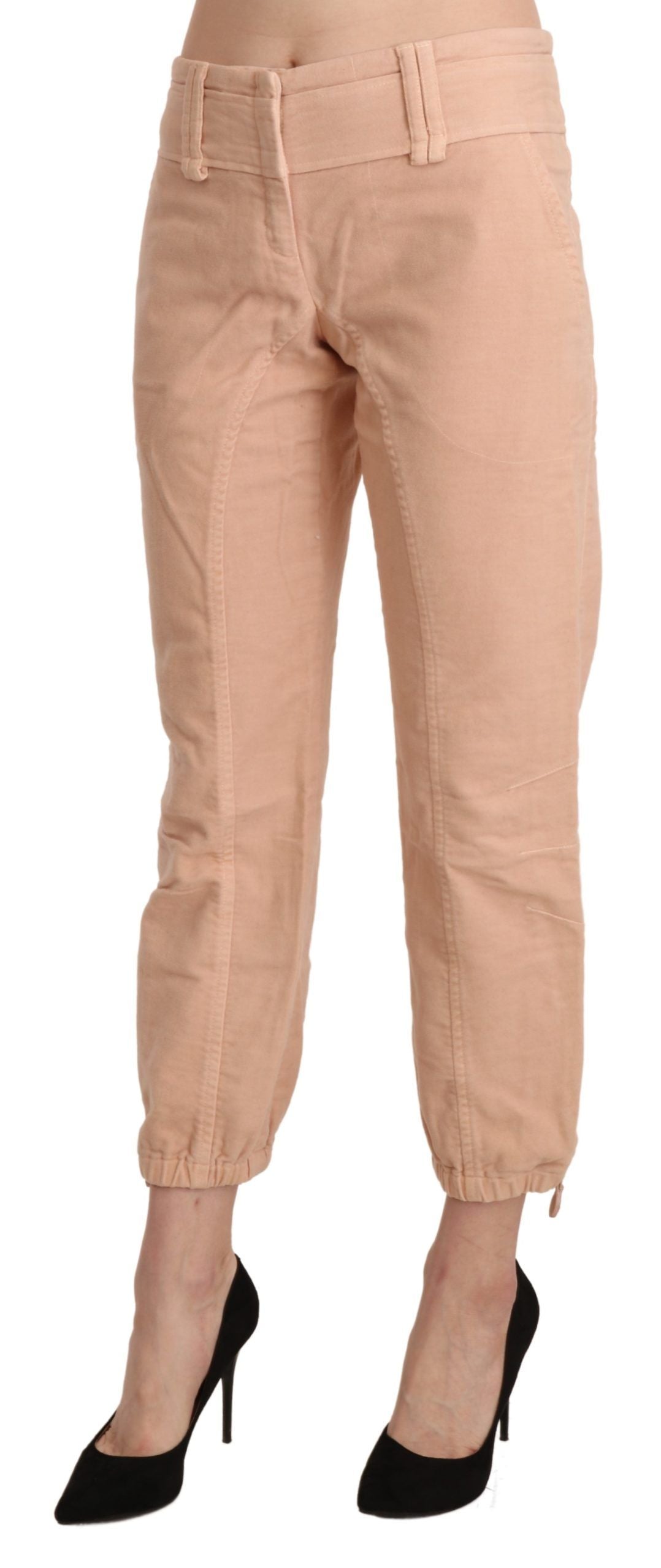 Ermanno Scervino Schicke beige kurze Baumwollhose