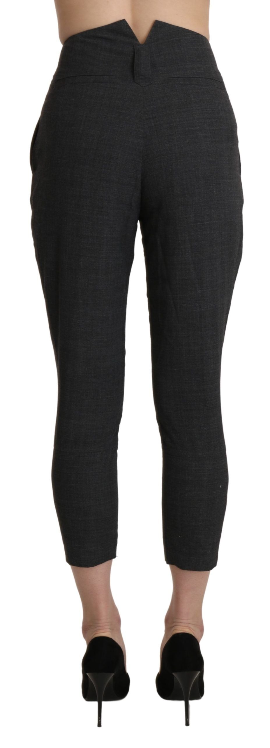 Pantaloni cropped capri cu talie înaltă Ermanno Scervino