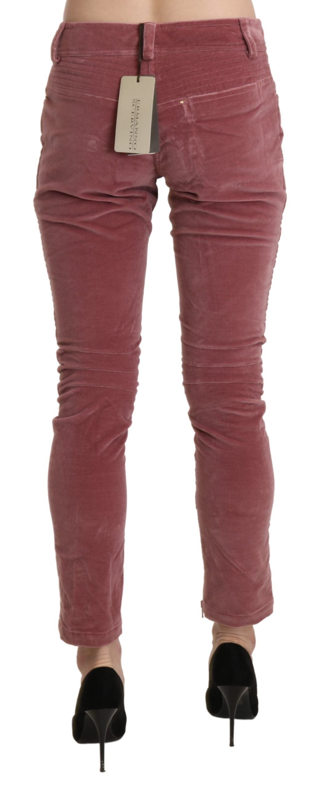 Ermanno Scervino – Schicke, rote Skinny-Hose mit mittlerer Taille