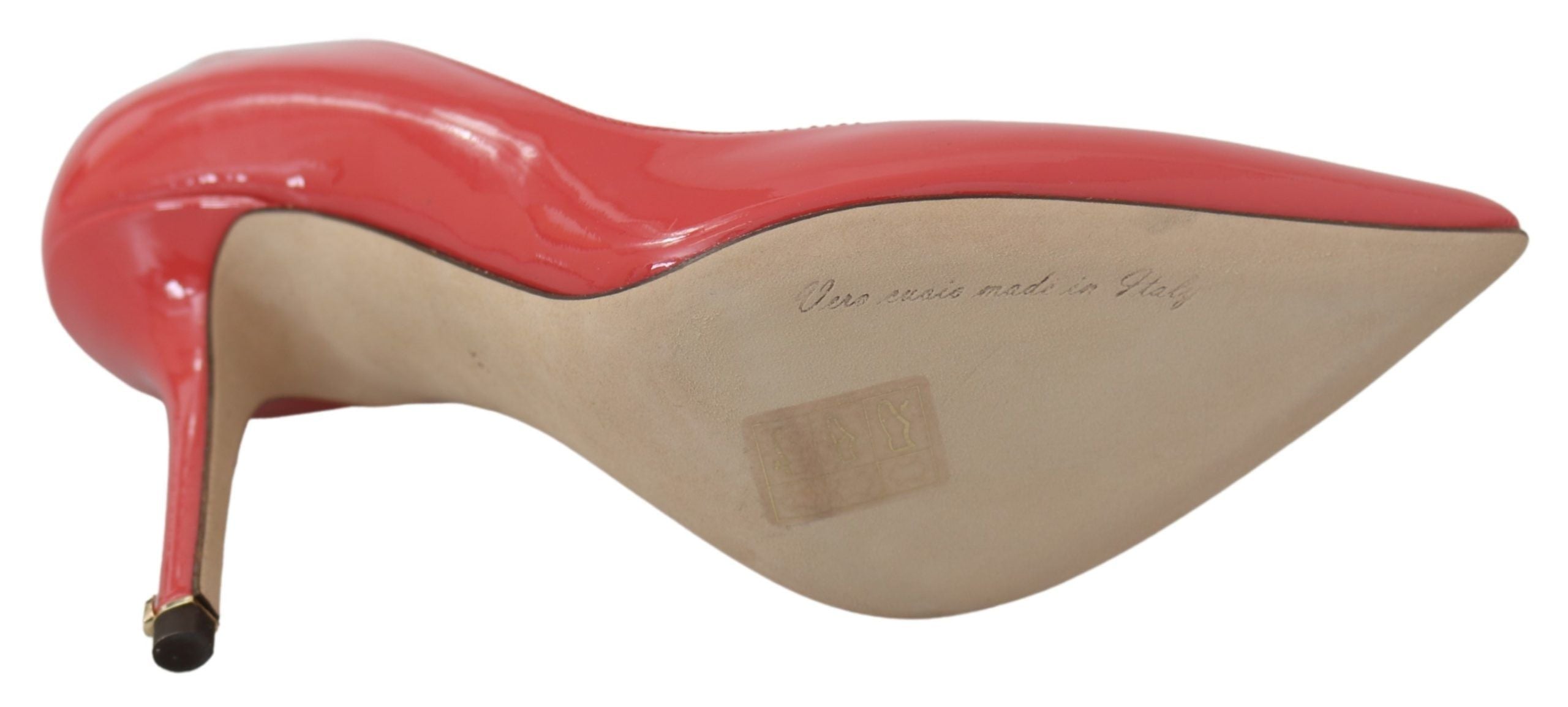 Dolce &amp; Gabbana Elegante Pumps aus dunkelrosa Lackleder