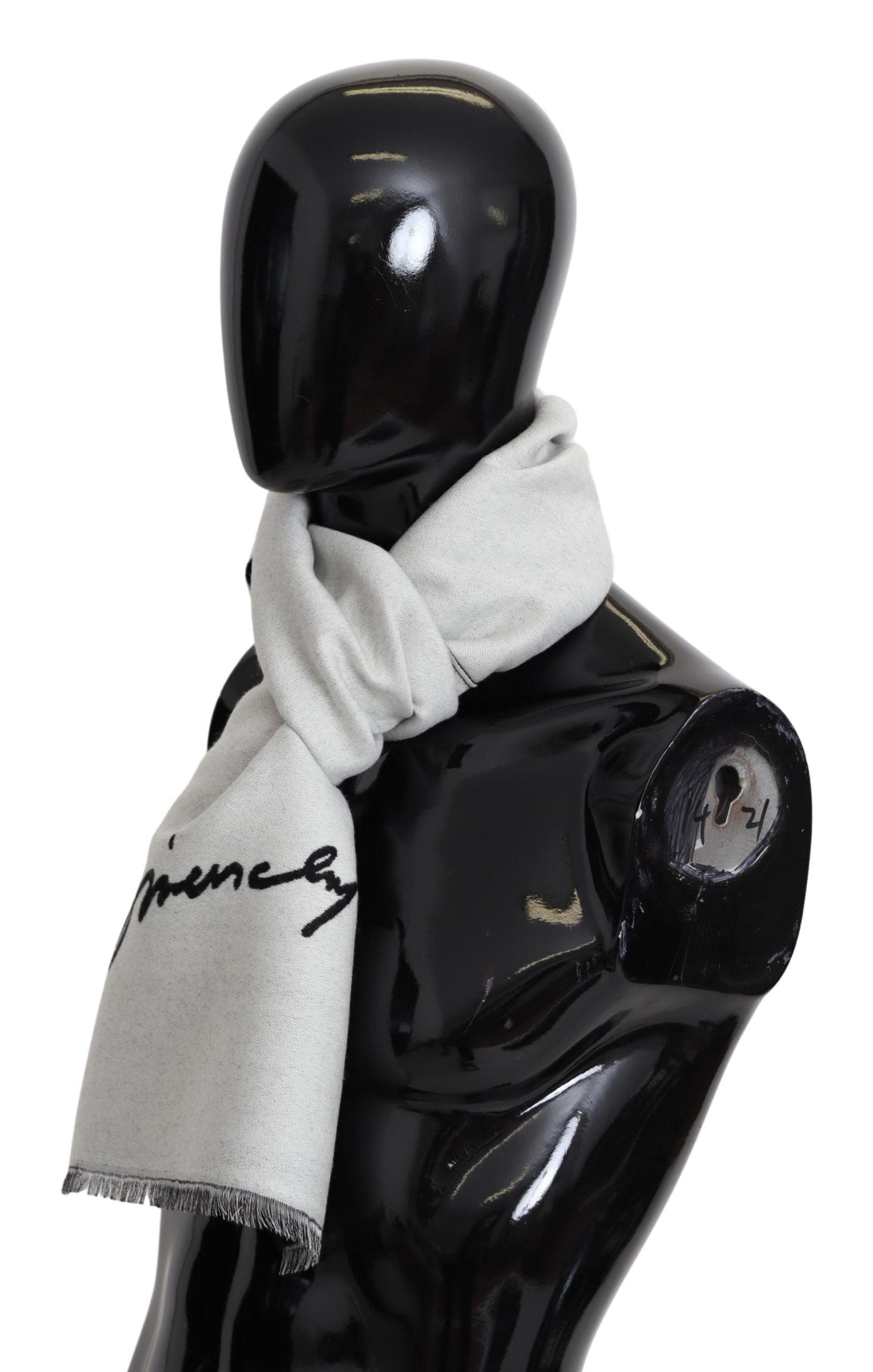 Givenchy Eleganter monochromer Schal aus Woll-Seiden-Mischung