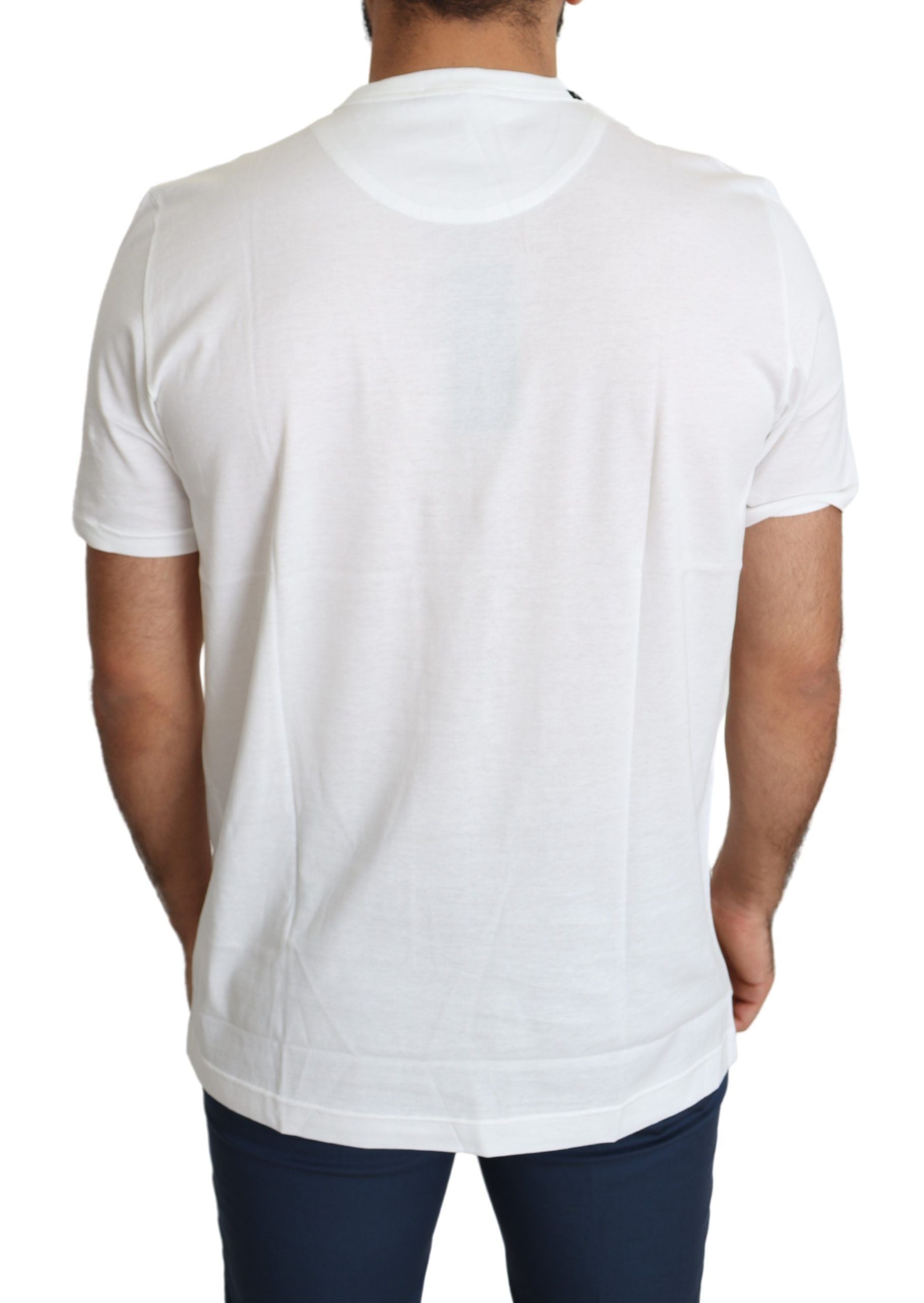 Tricou Dolce &amp; Gabbana cu guler rotund și imprimeu romantic cu inimă