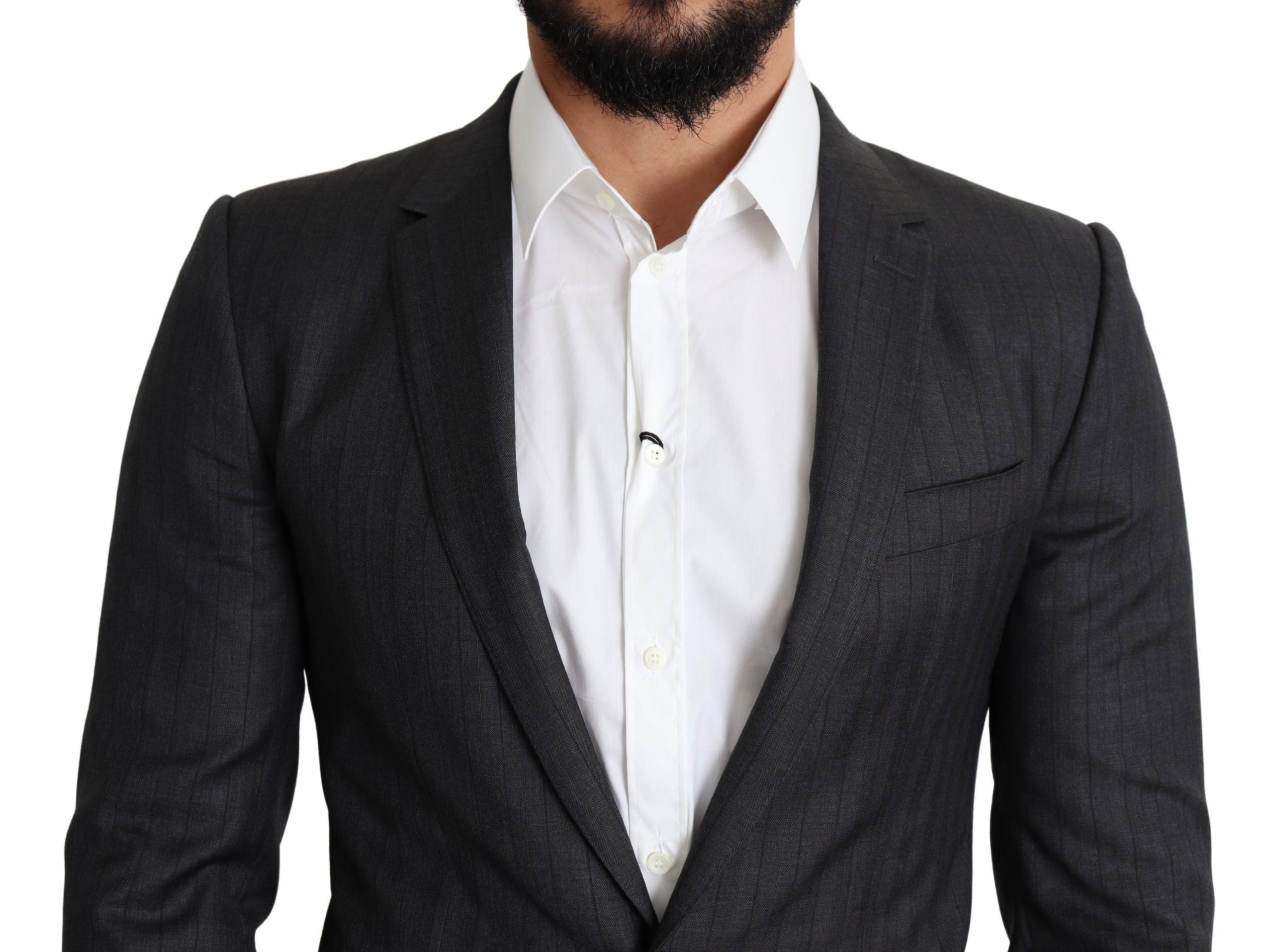 Sacou elegant Dolce &amp; Gabbana Martini negru din lână virgină