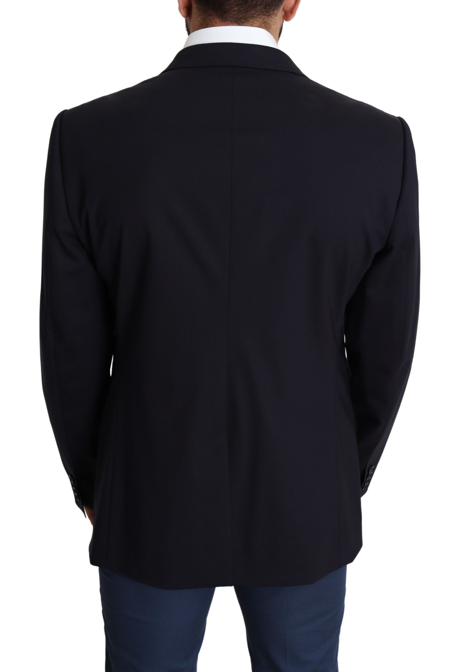 Dolce &amp; Gabbana – Exquisiter schwarzer Martini-Blazer aus Wollstretch