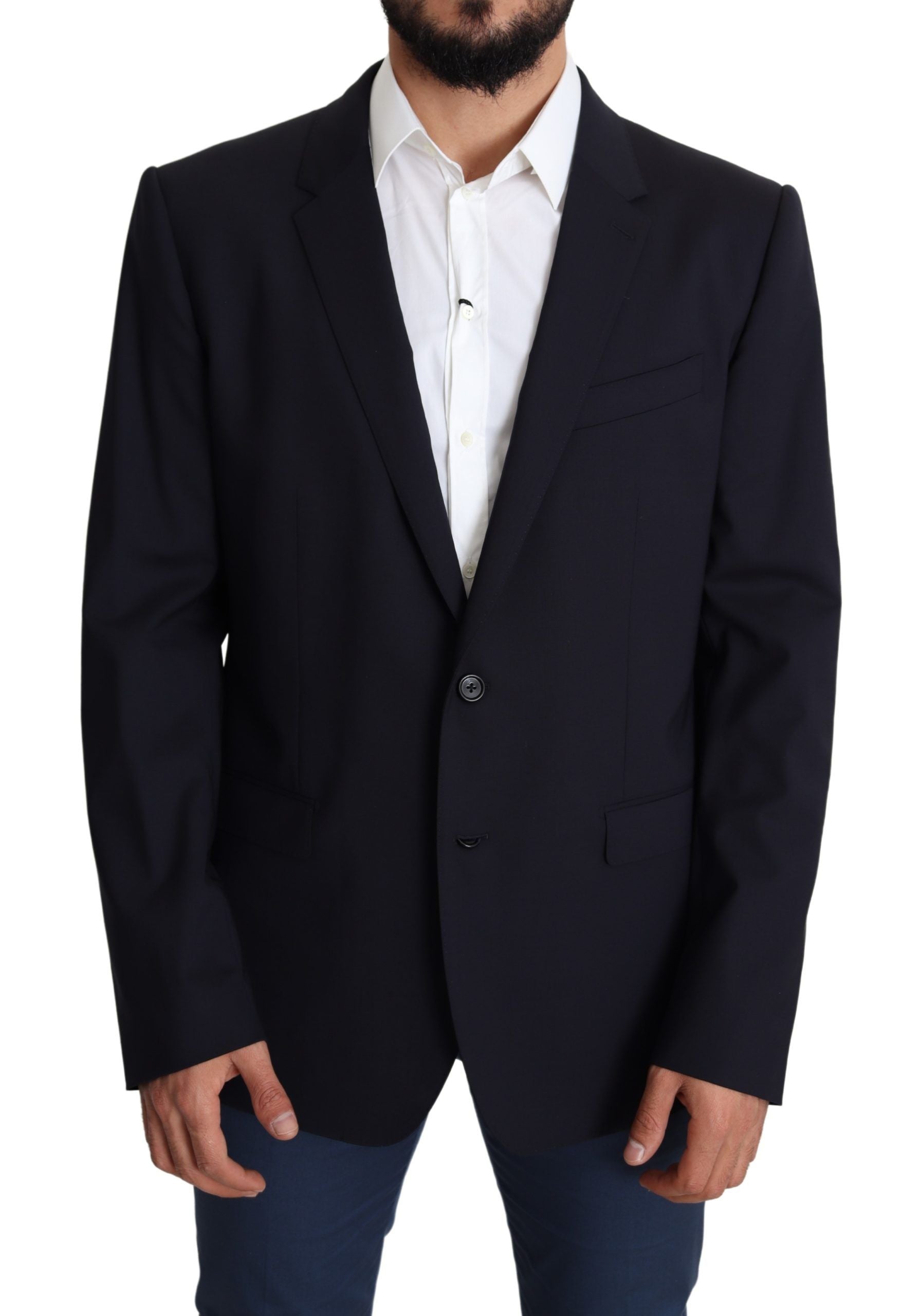 Dolce &amp; Gabbana – Exquisiter schwarzer Martini-Blazer aus Wollstretch