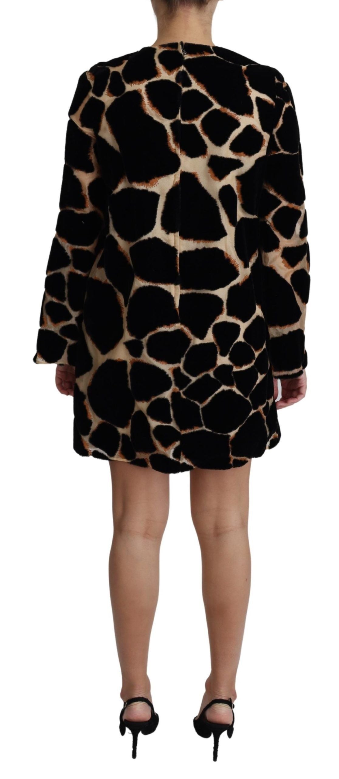 Dolce &amp; Gabbana – Schickes Mini-Etuikleid mit Giraffenprint